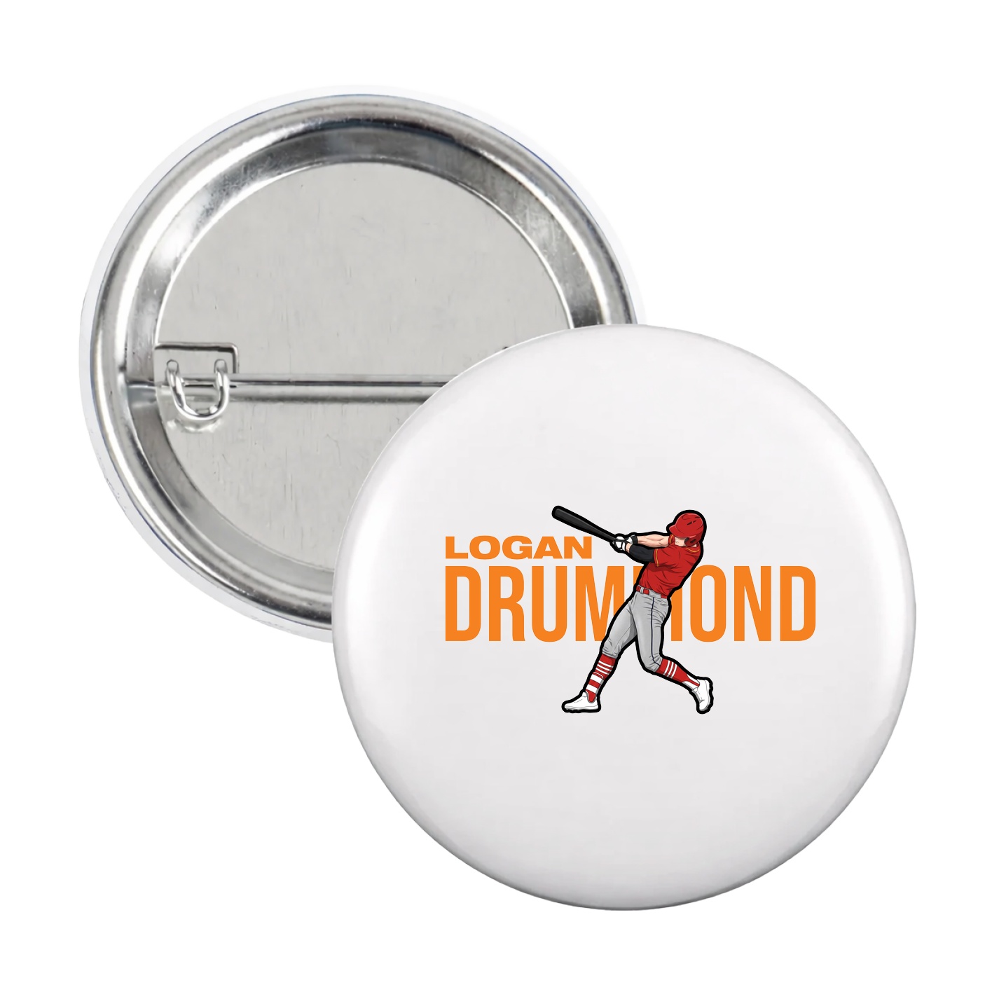 Game Day Button — Player Name in White