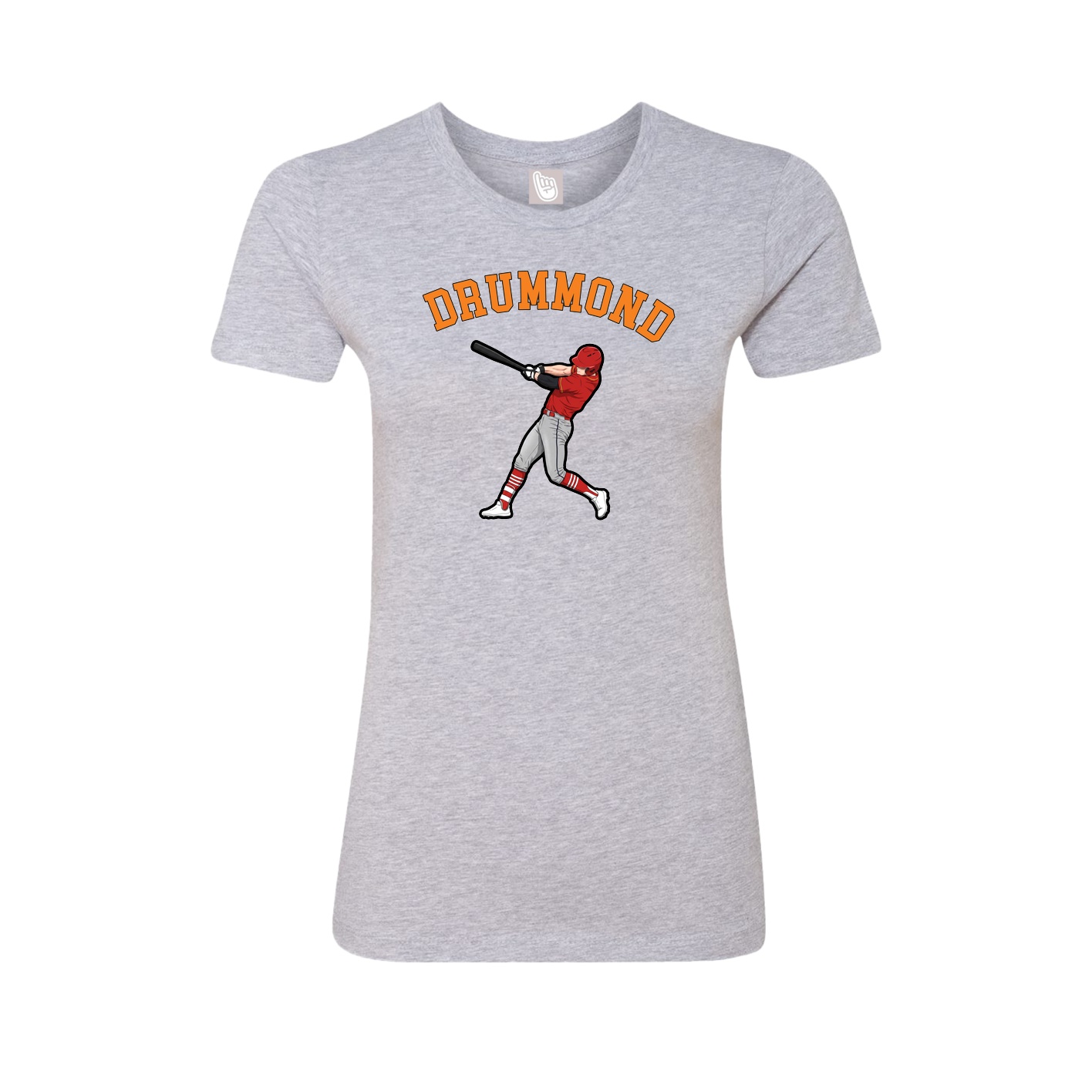 Fitted Women's Tee — Shirsey Arch in Grey