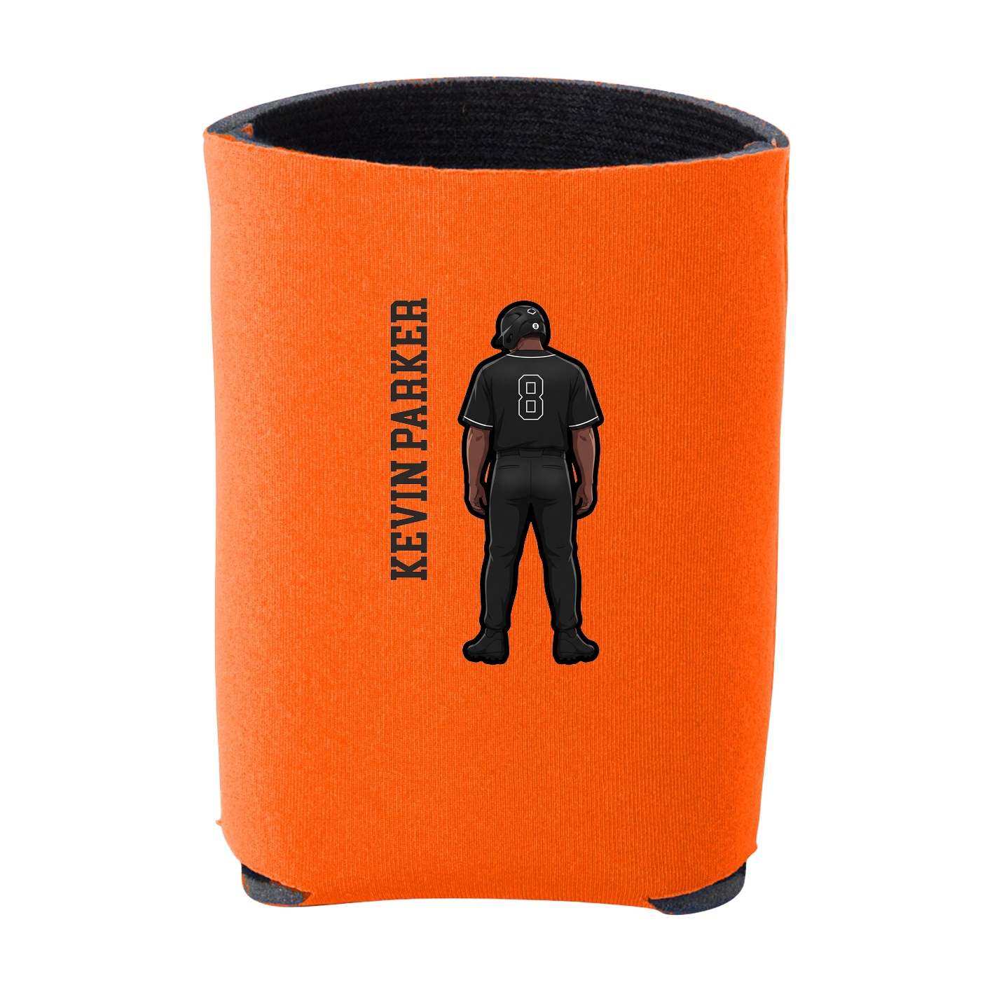 Can Holder — Name Vertical in Orange