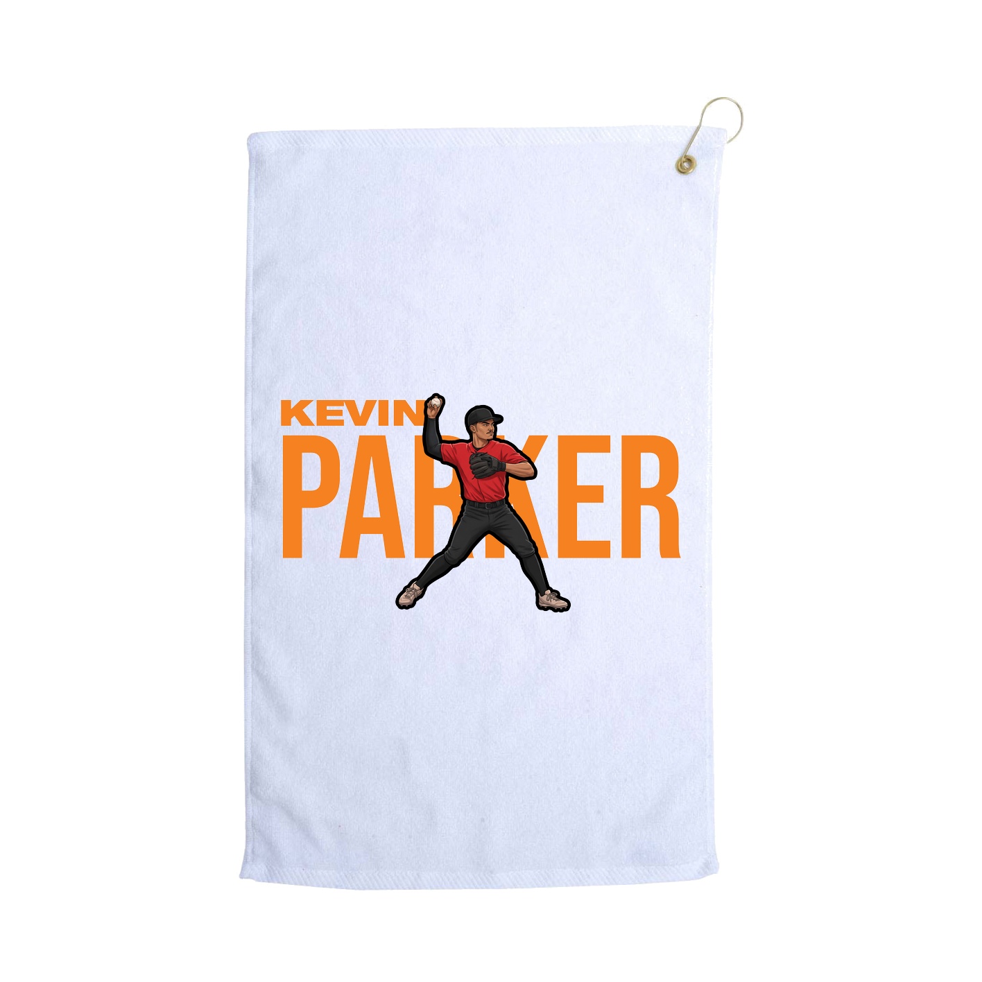 Golf Towel — Player Name in White