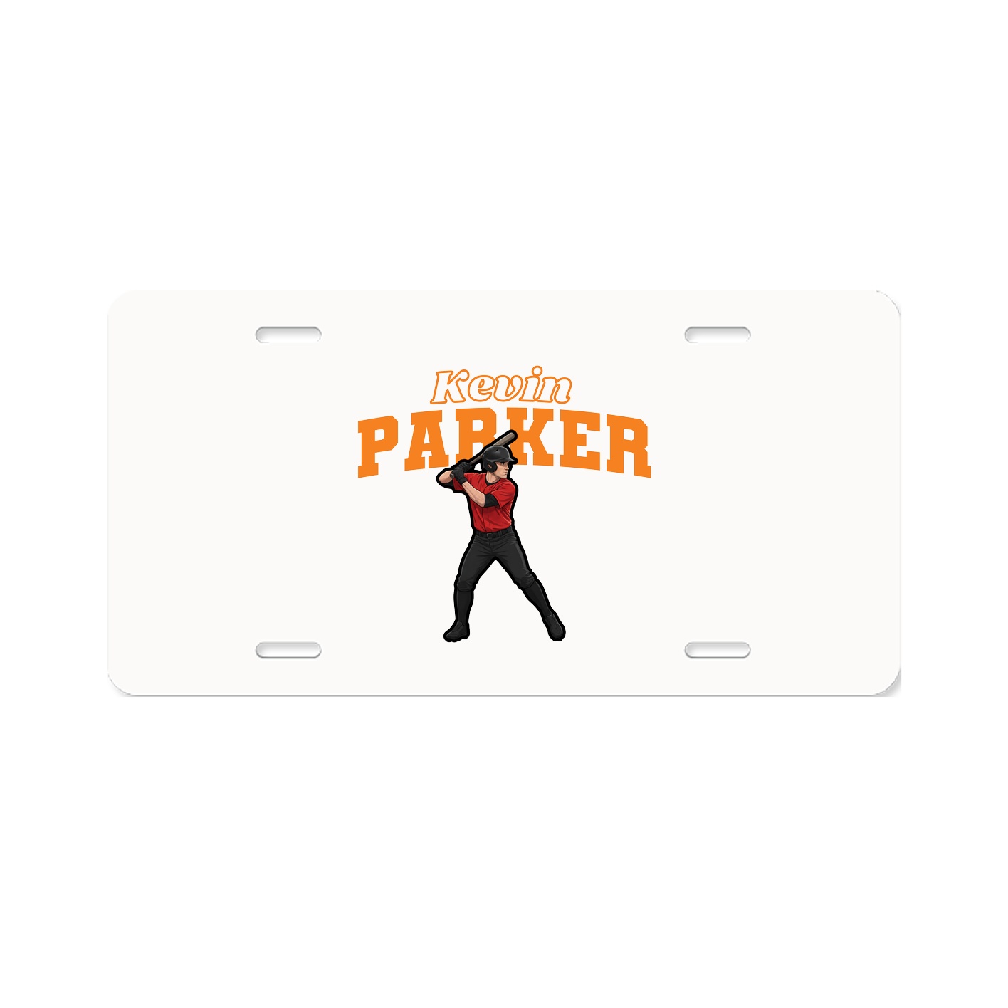 License Plate — Name Arch in Classic