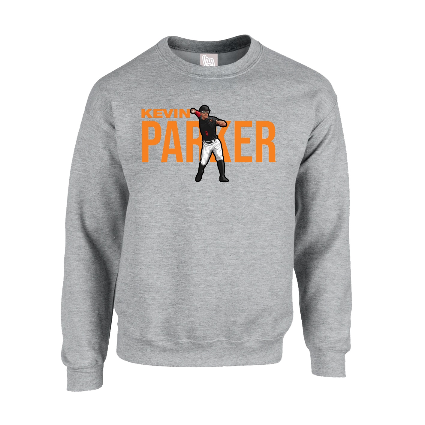 Fleece Crew — Player Name in Grey