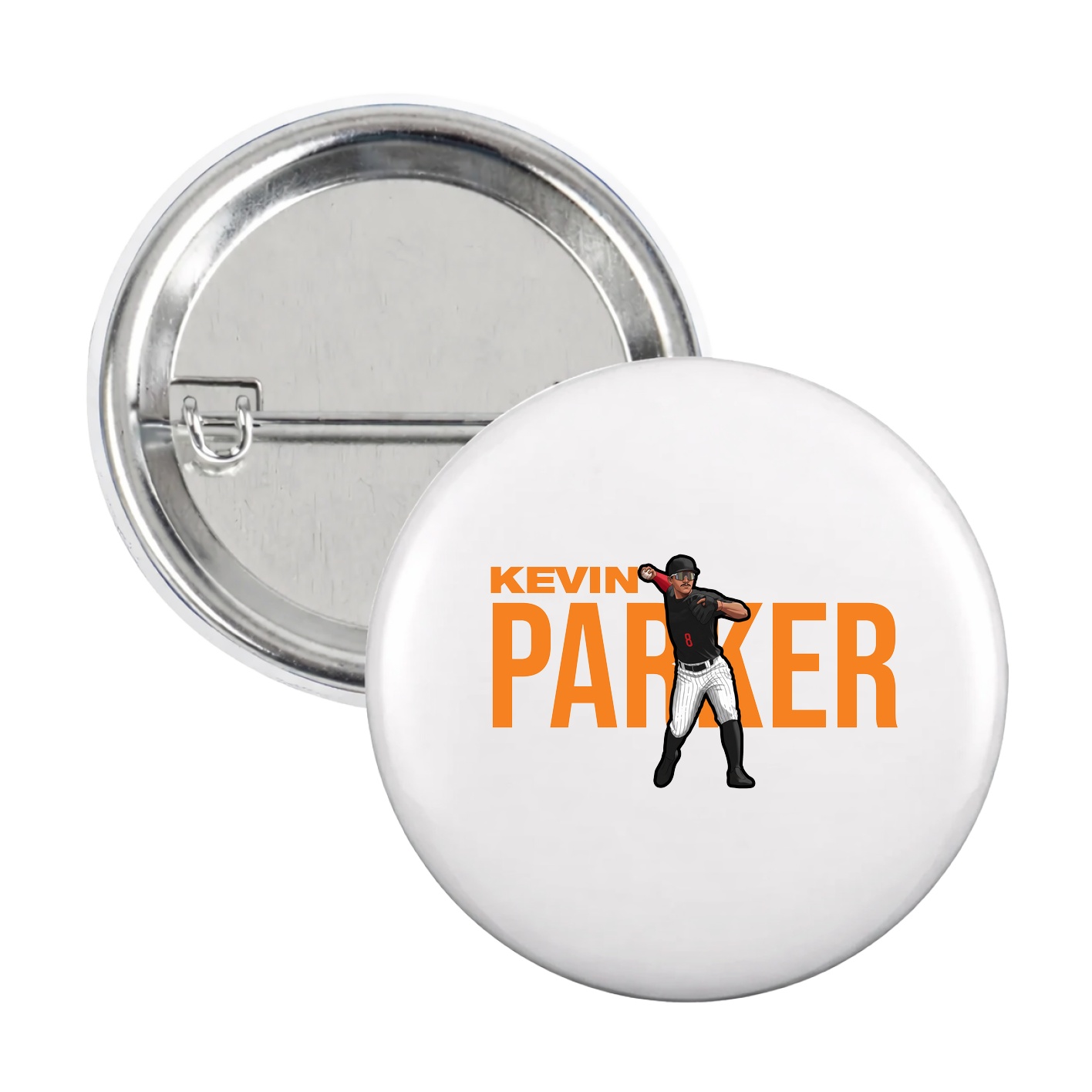 Game Day Button — Player Name in White