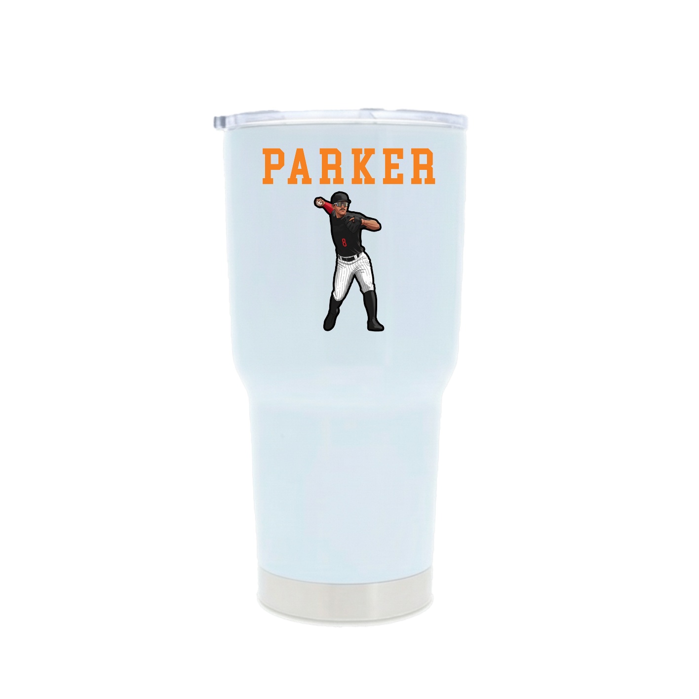 30oz Stainless Steel Tumbler — Shirsey in White