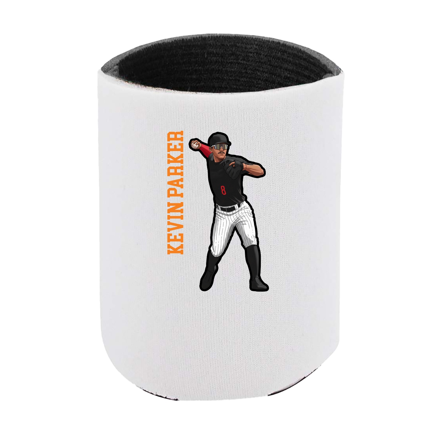 Can Holder — Name Vertical in White