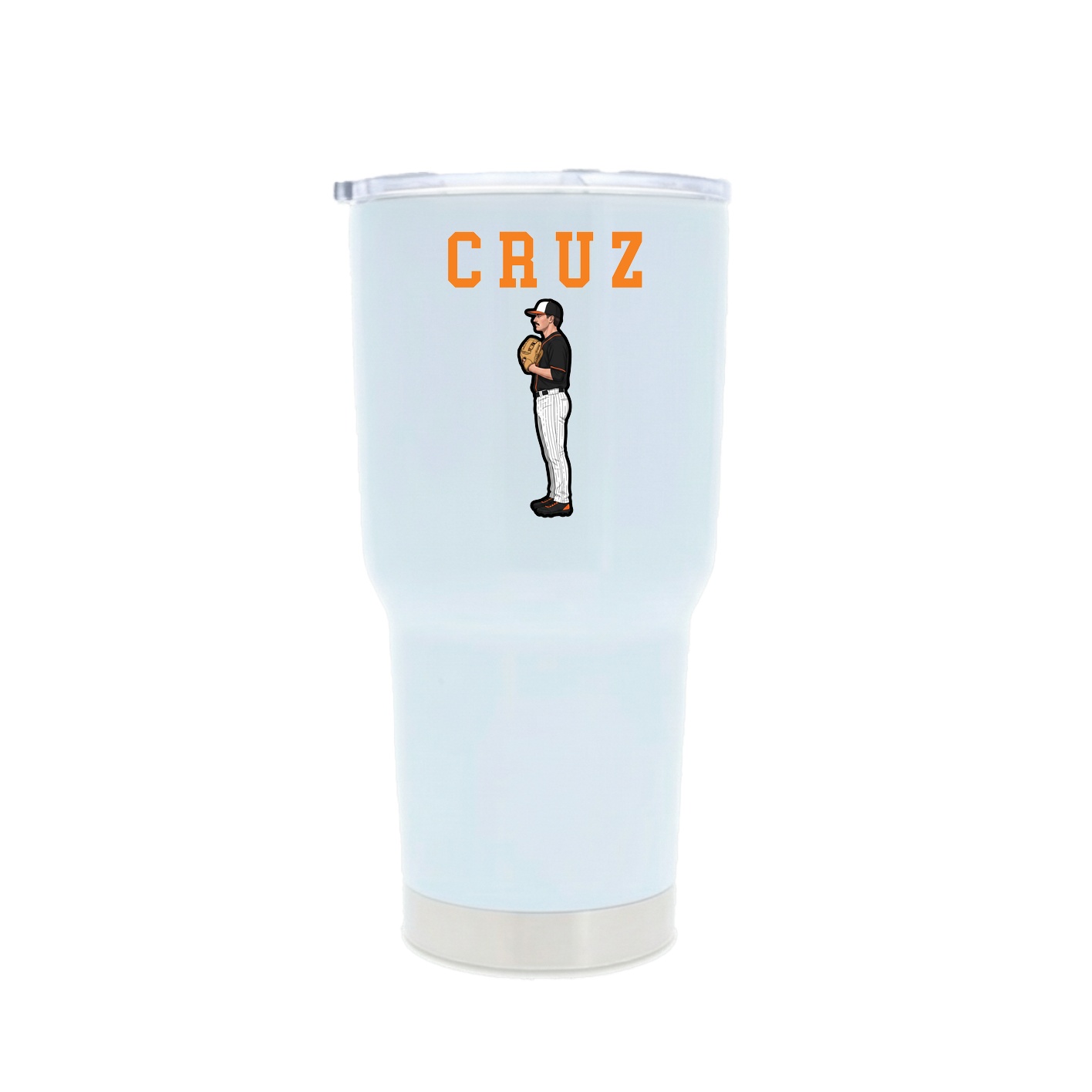 30oz Stainless Steel Tumbler — Shirsey in White