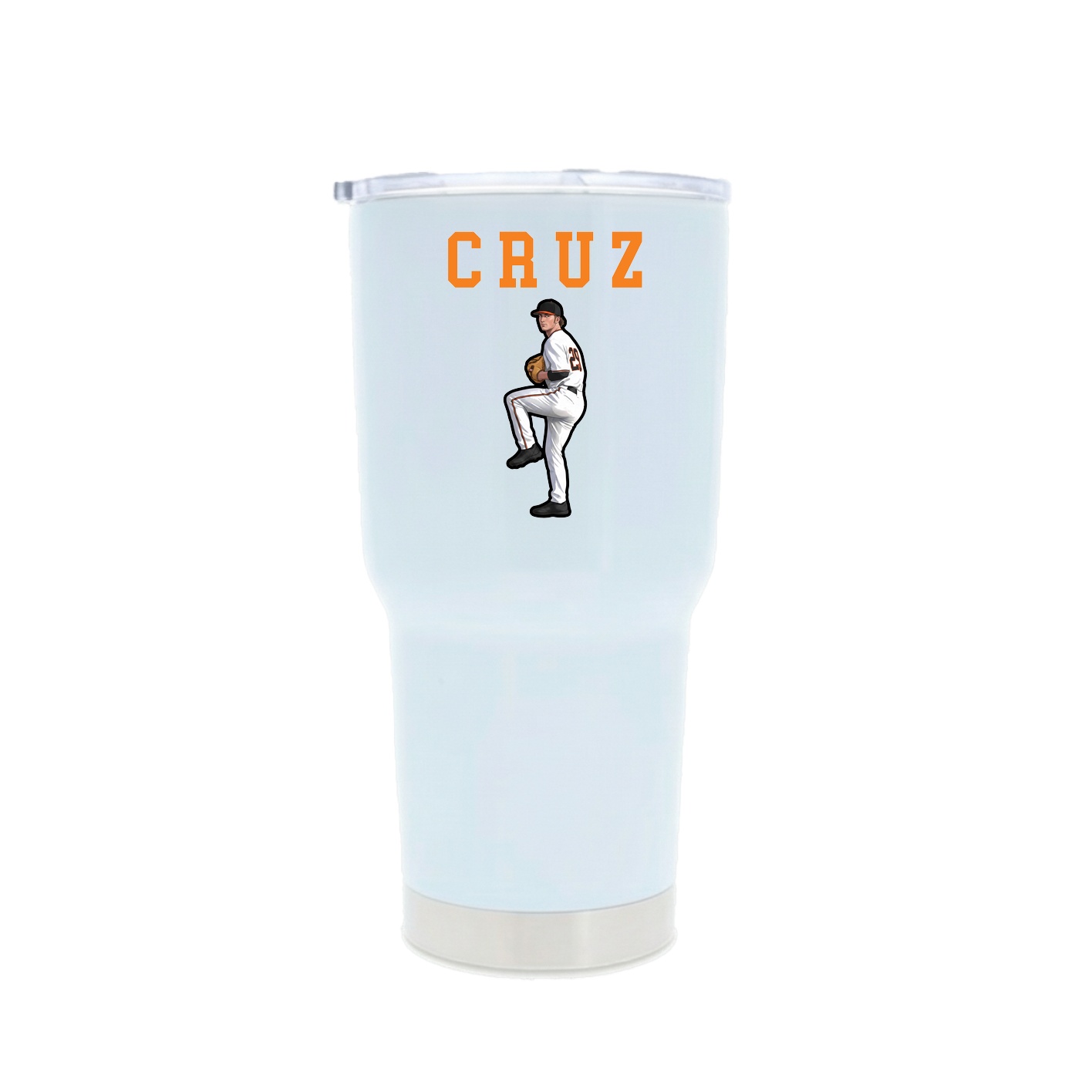 30oz Stainless Steel Tumbler — Shirsey in White