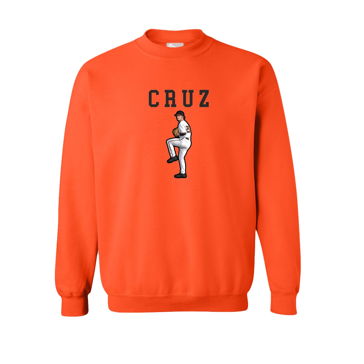 Fleece Crew — Shirsey in Orange
