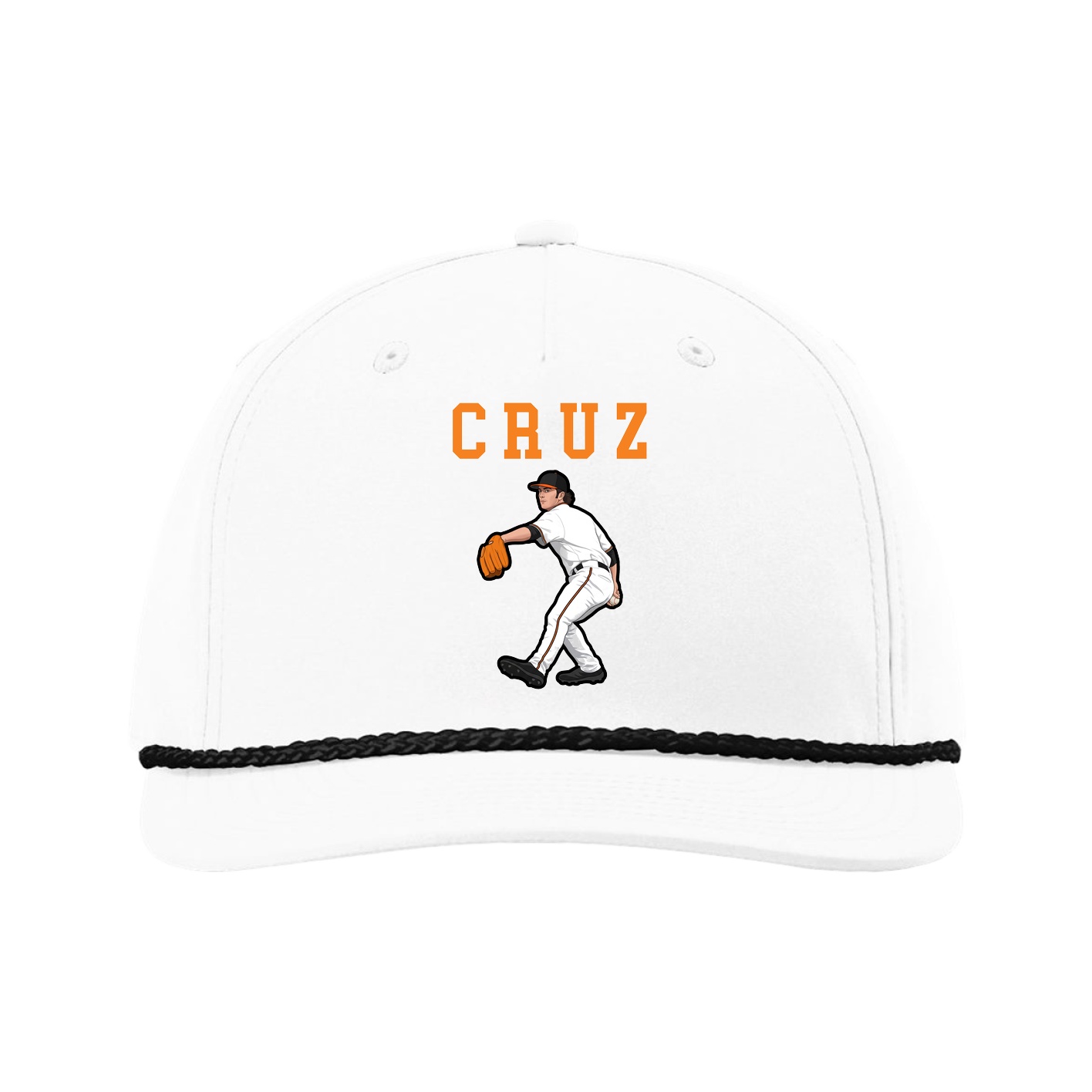 Five-Panel Classic Rope Cap — Shirsey in White