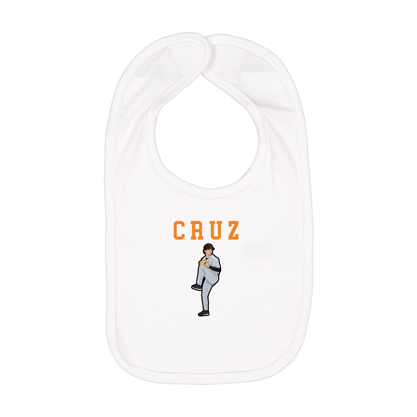 Infant Bib — Shirsey in White