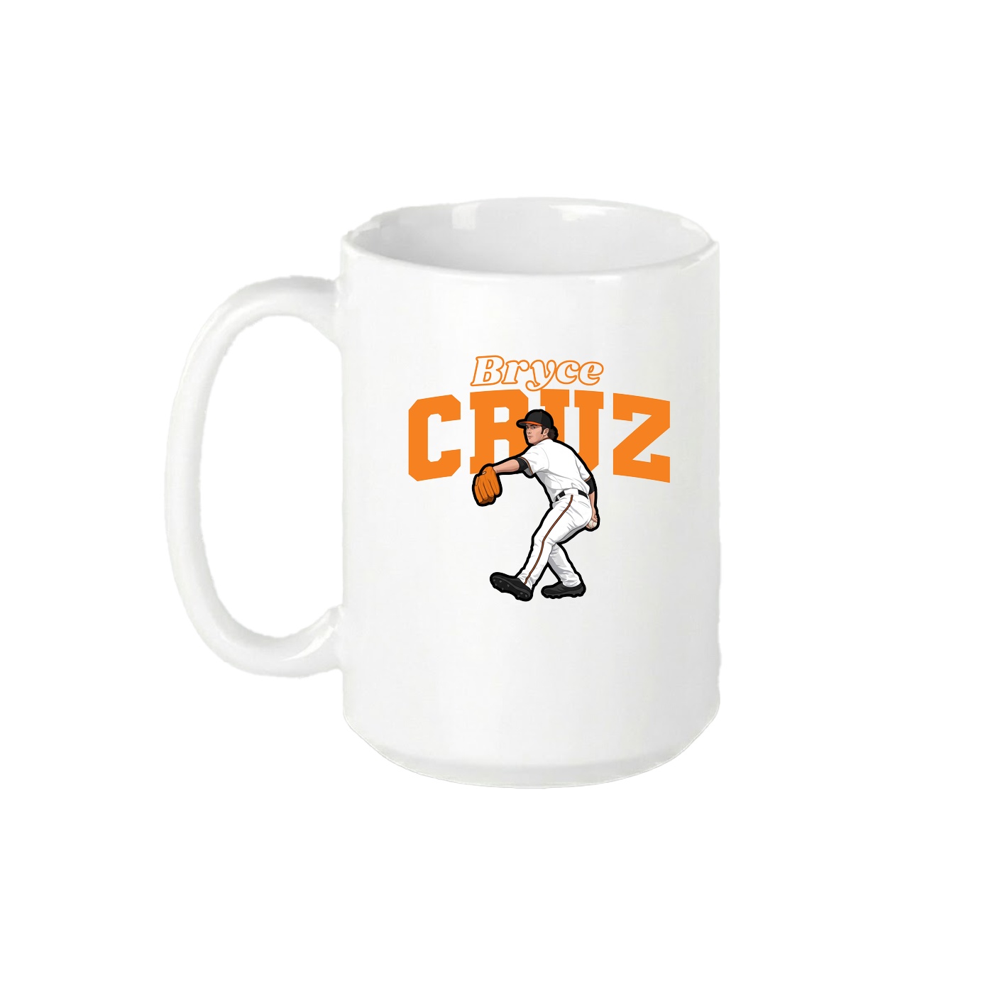 15oz Coffee Mug — Name Arch in White
