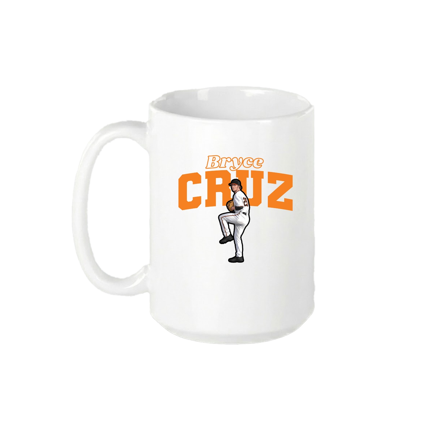 15oz Coffee Mug — Name Arch in White