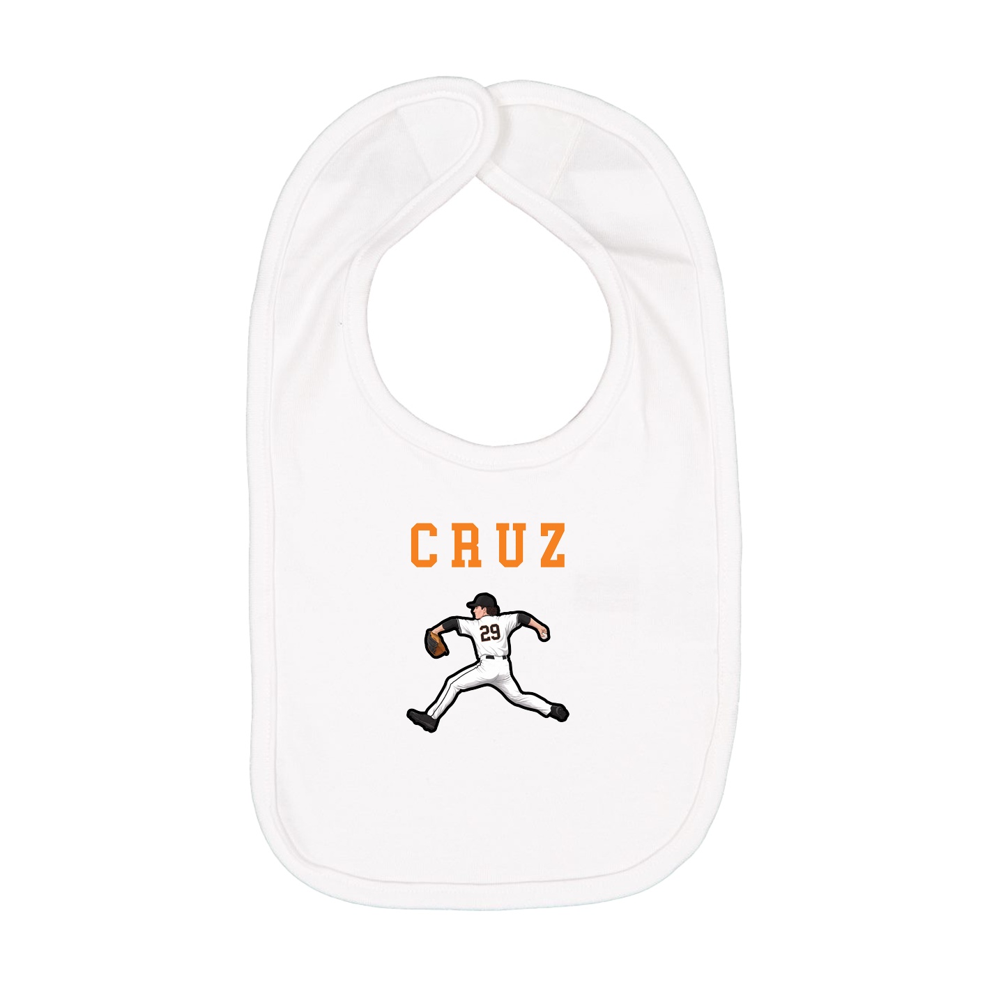Infant Bib — Shirsey in White