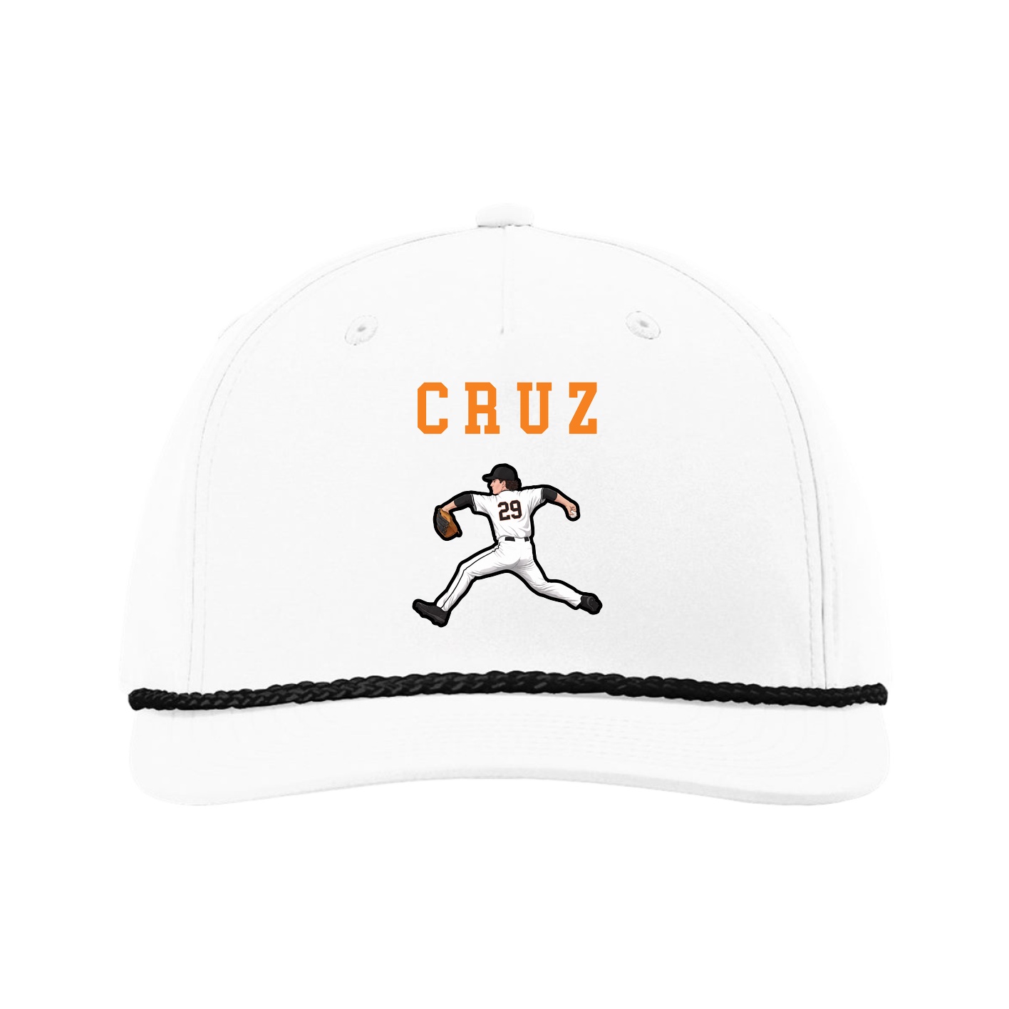 Five-Panel Classic Rope Cap — Shirsey in White
