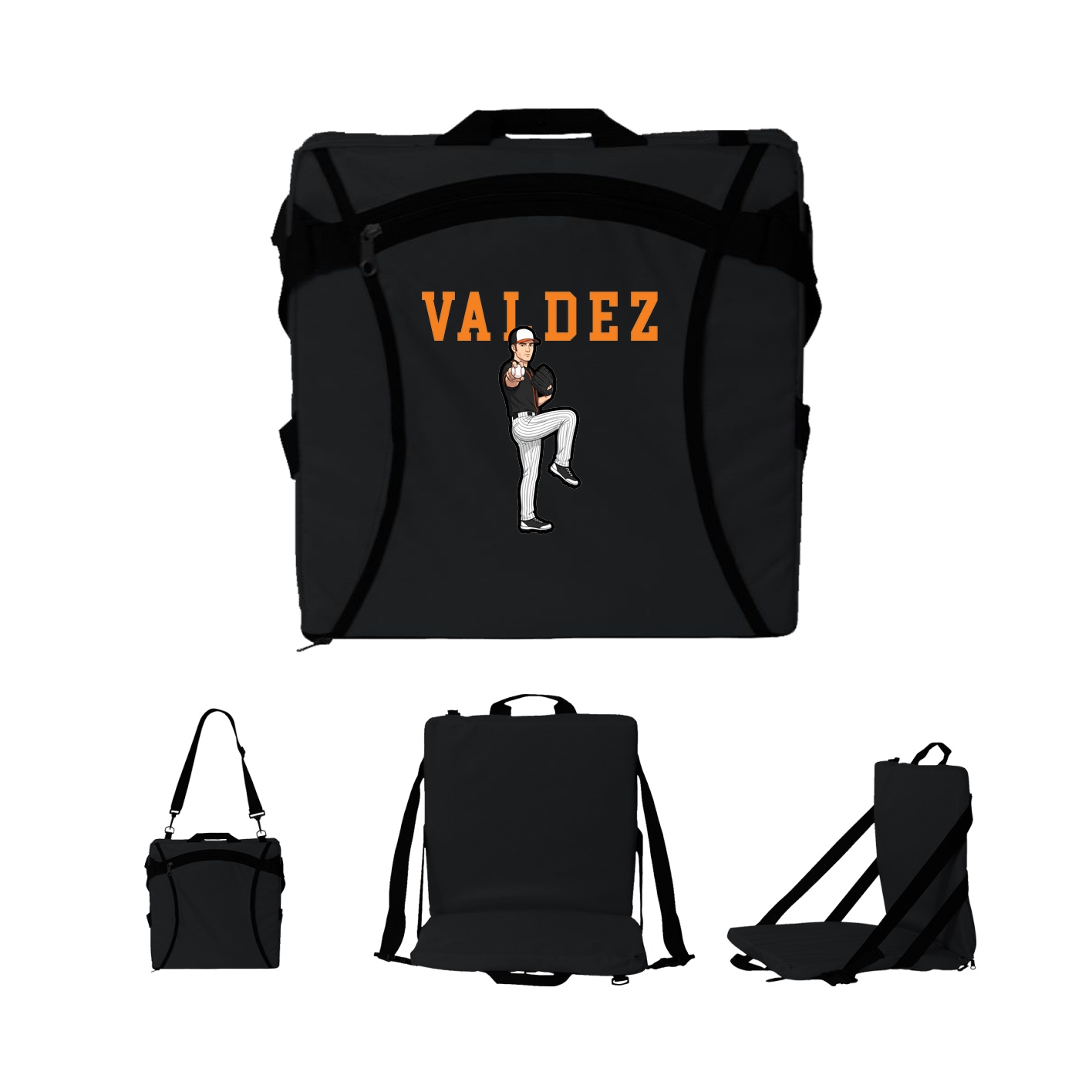 Folding Stadium Seat — Shirsey in Black