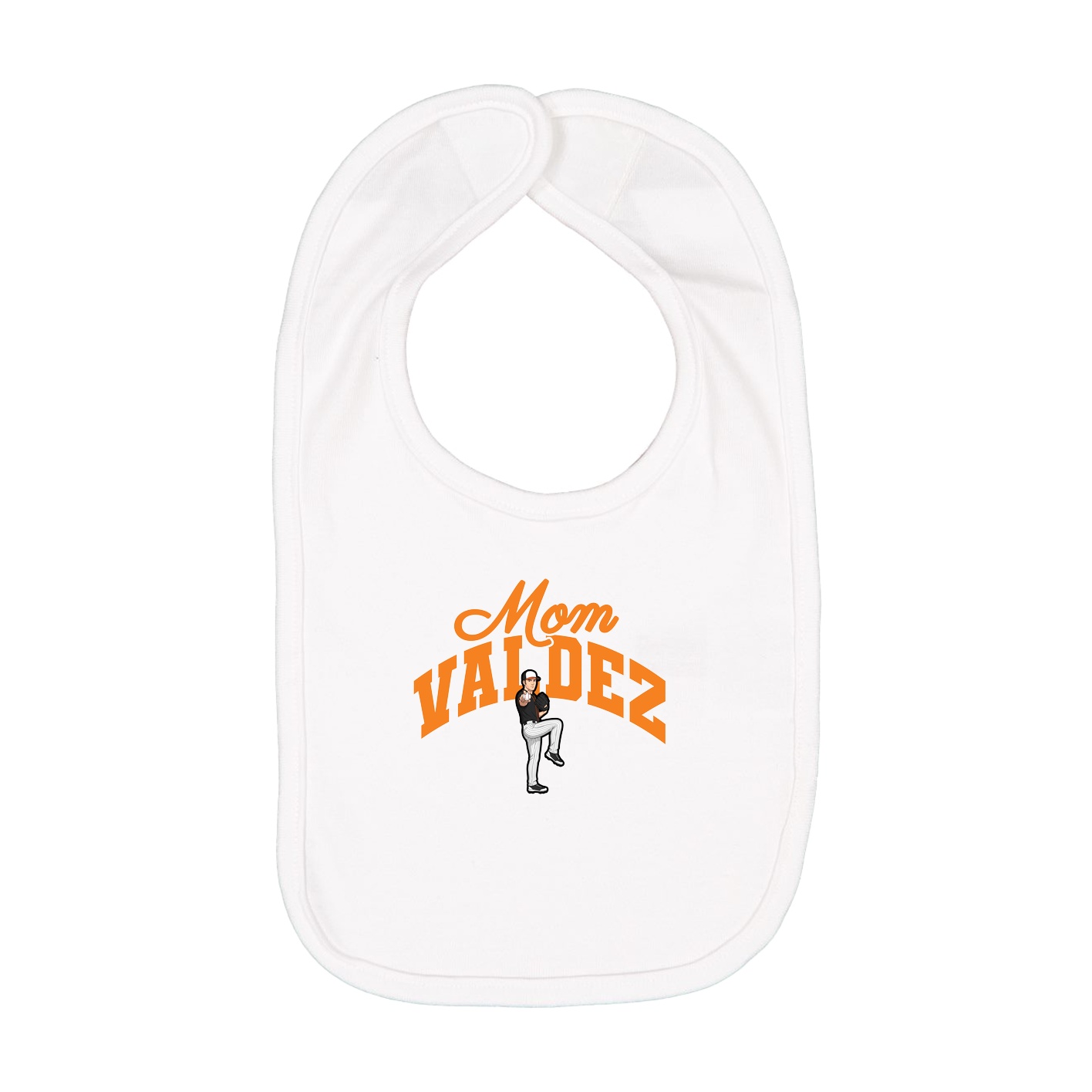 Infant Bib — Mothers Day Arch in White
