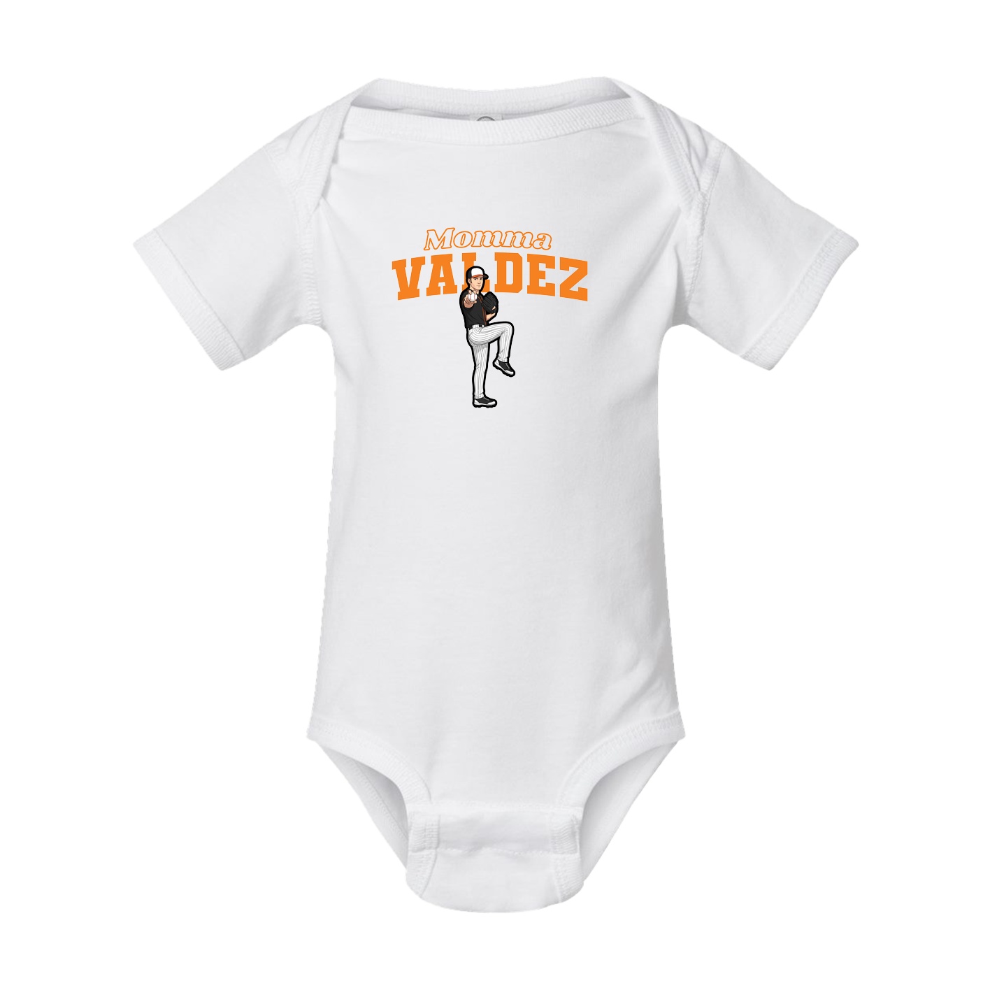 Baby Onesie — Mothers Day Block in White