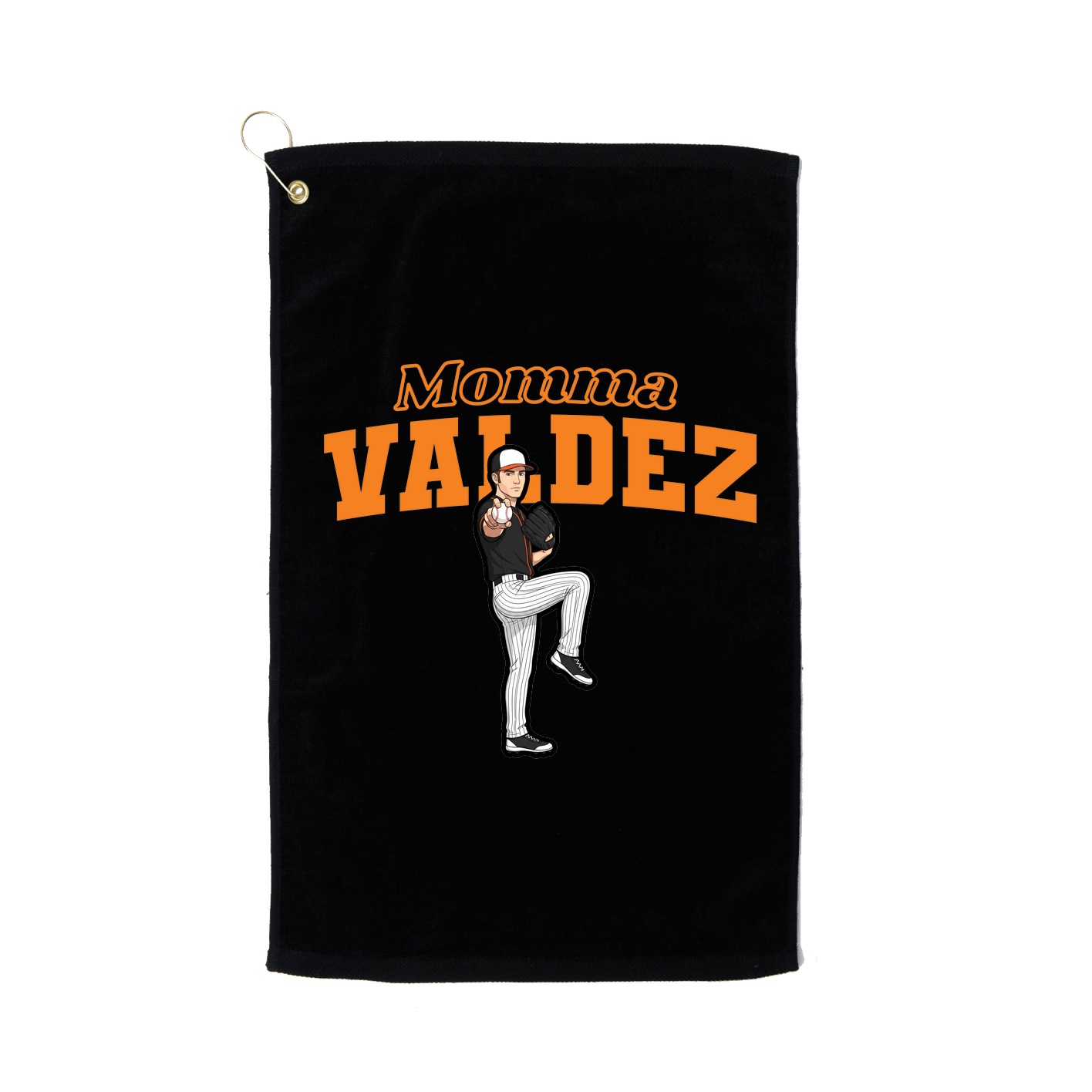 Golf Towel — Mothers Day Block in Black