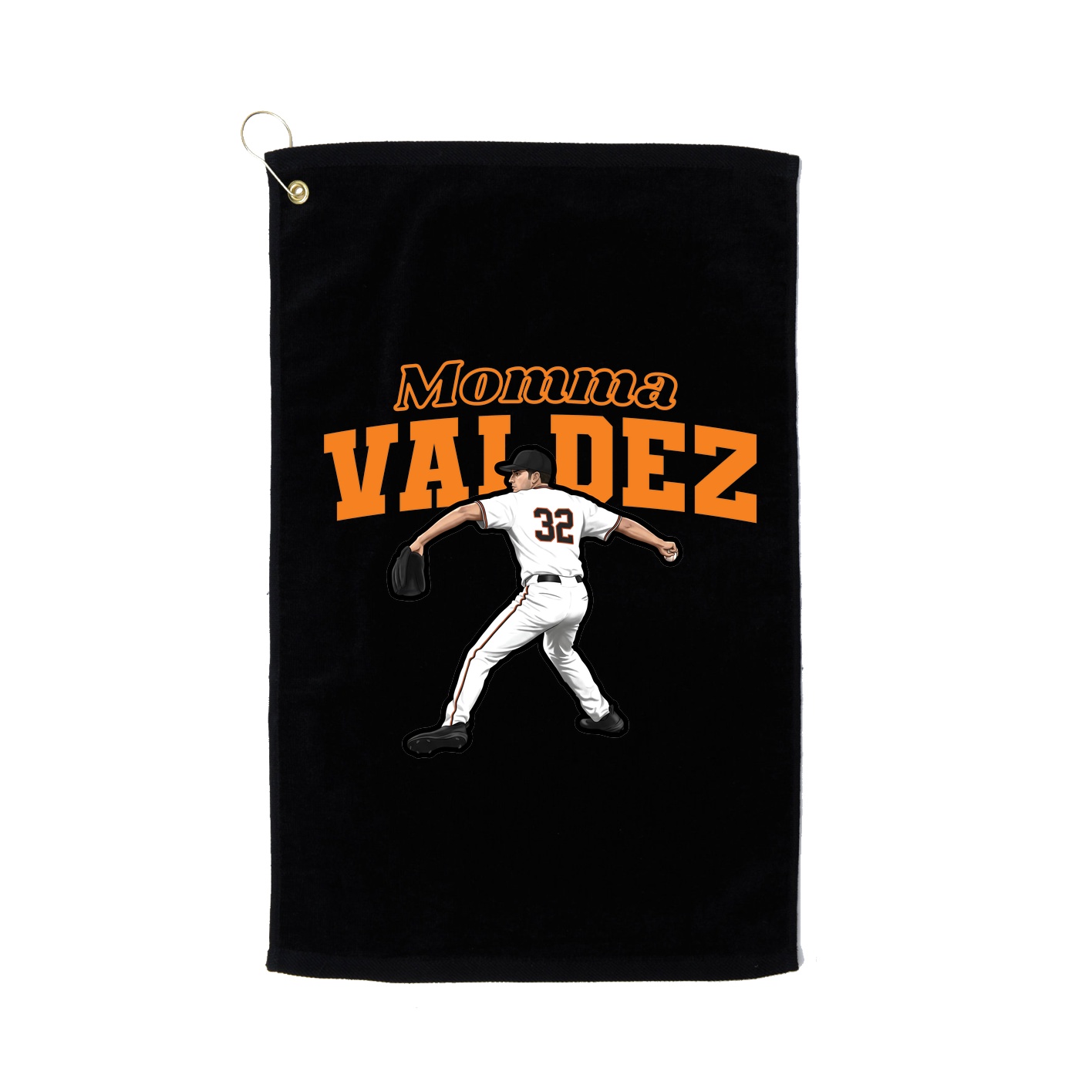 Golf Towel — Mothers Day Block in Black