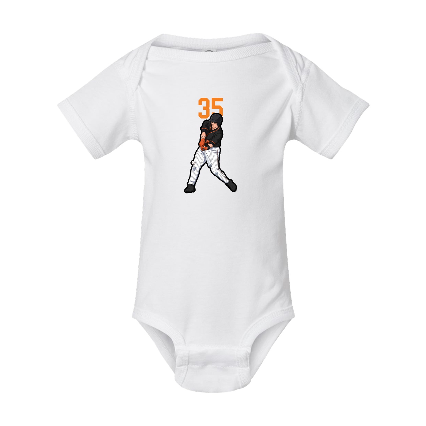 Baby Onesie — Number Top in White