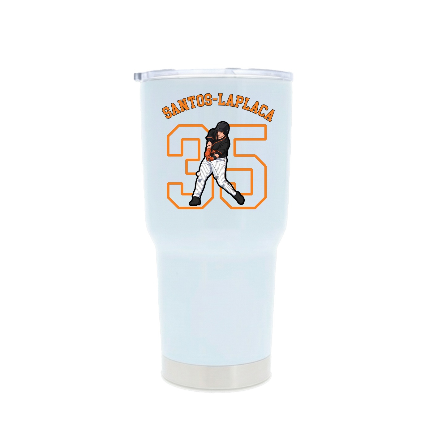 30oz Stainless Steel Tumbler — Shirsey Arch in White