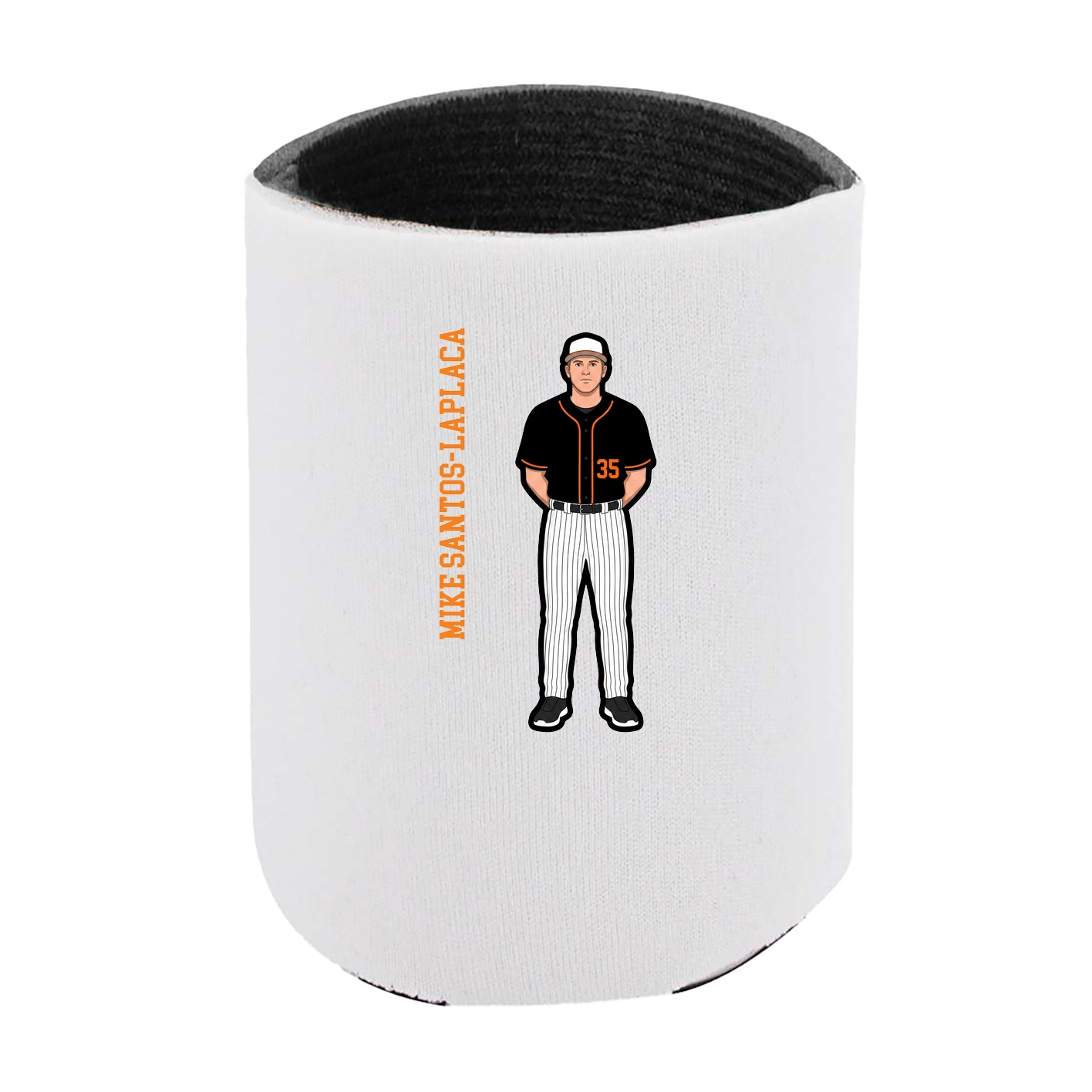 Can Holder — Name Vertical in White