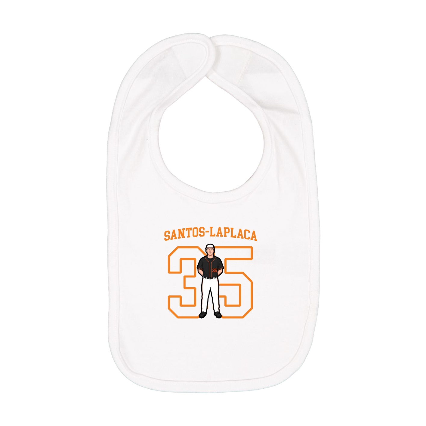 Infant Bib — Shirsey in White