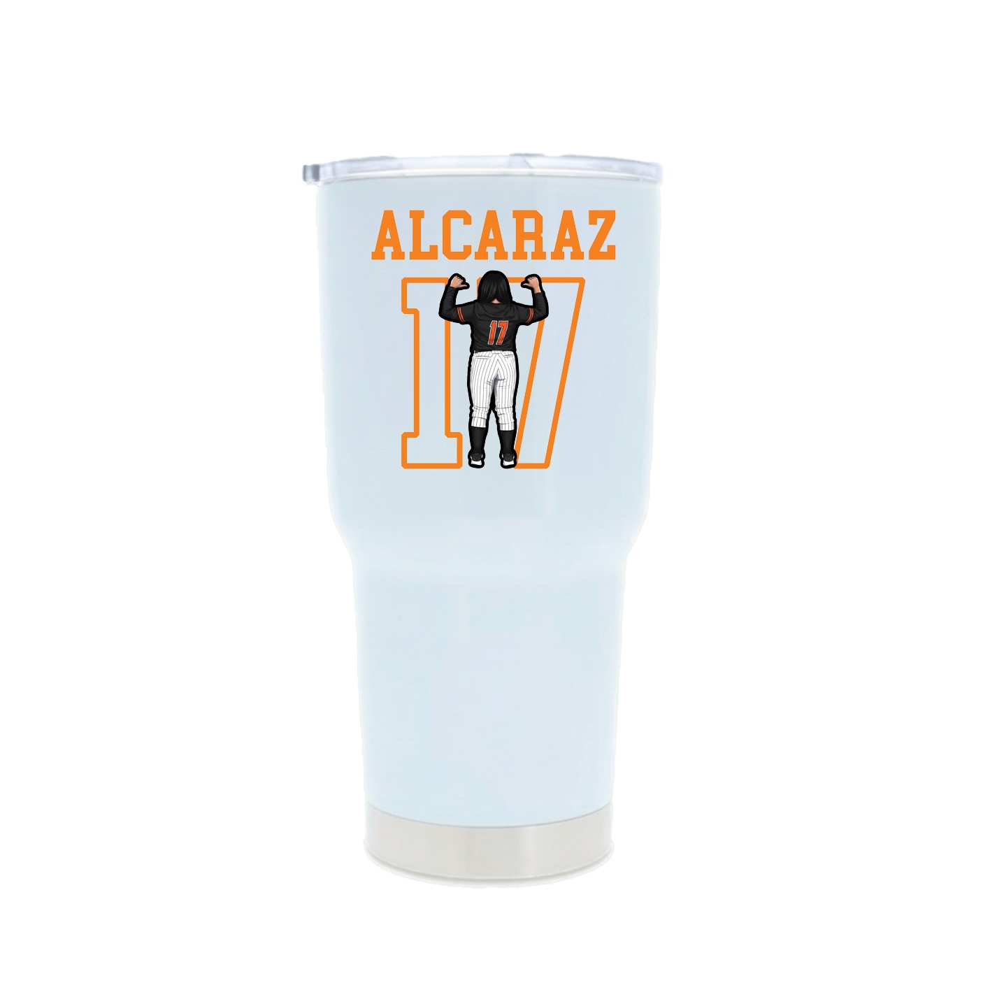 30oz Stainless Steel Tumbler — Shirsey in White
