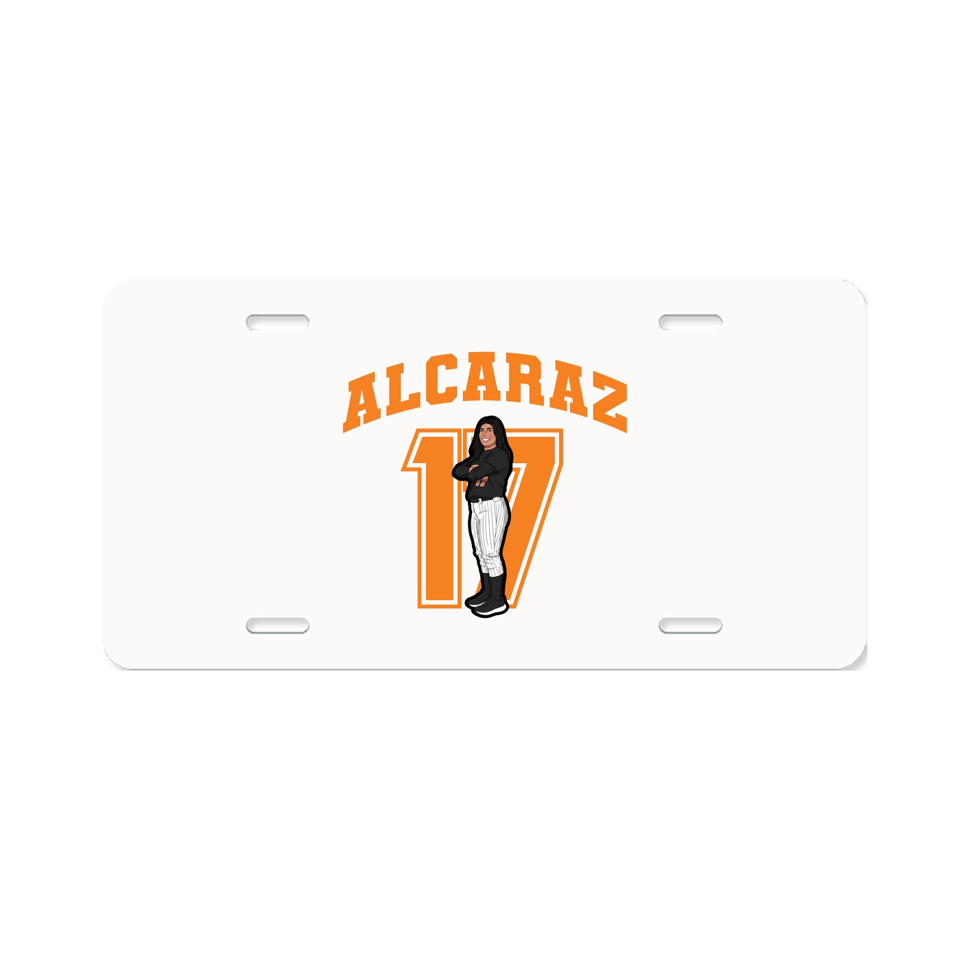 License Plate — Number in Classic
