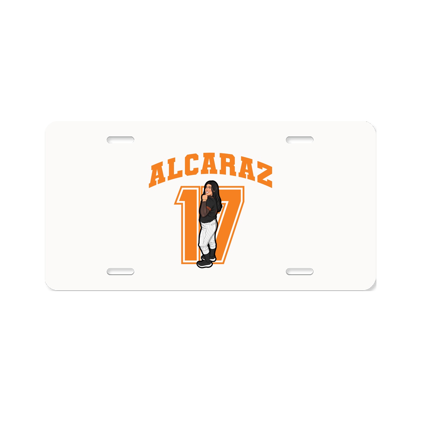 License Plate — Number in Classic