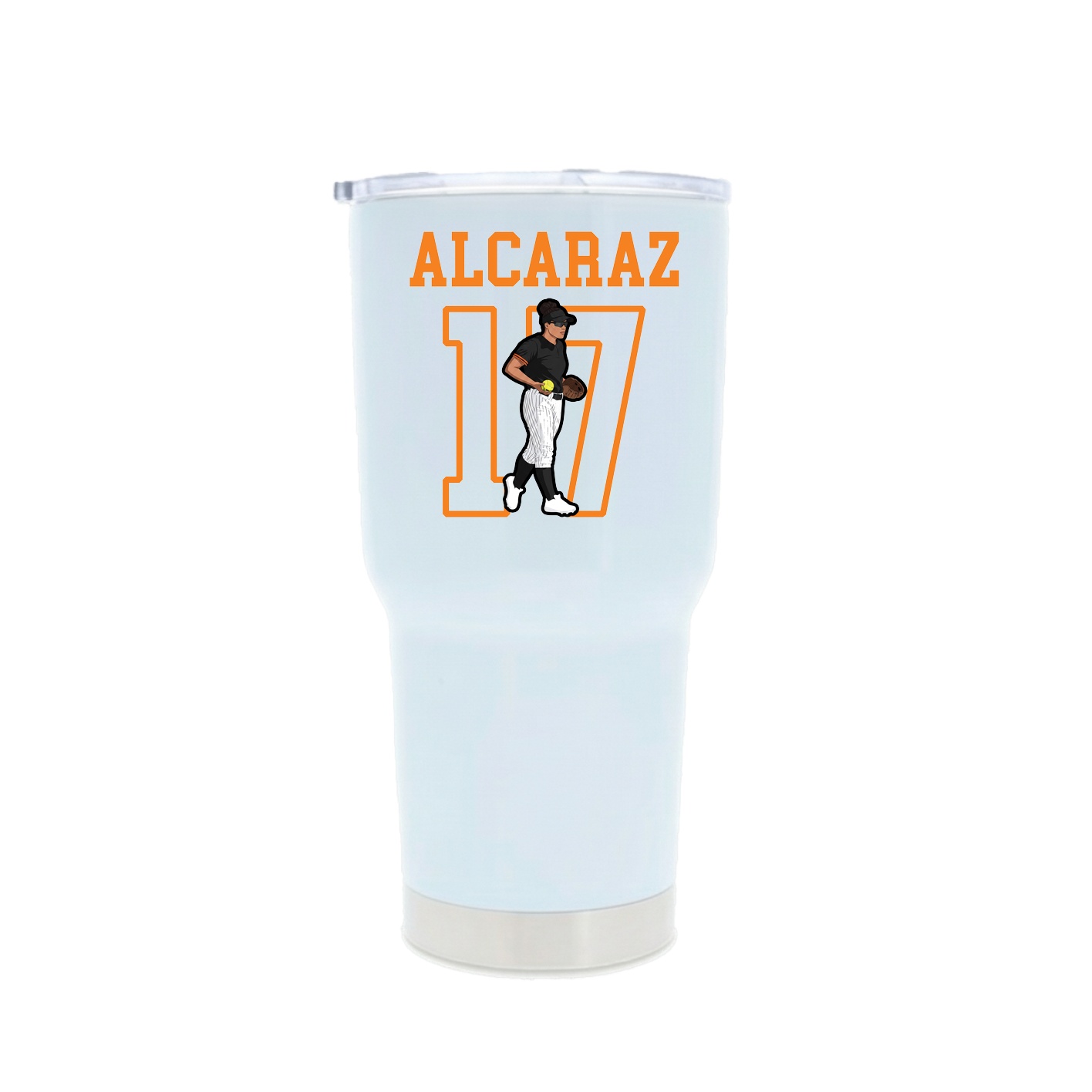 30oz Stainless Steel Tumbler — Shirsey in White