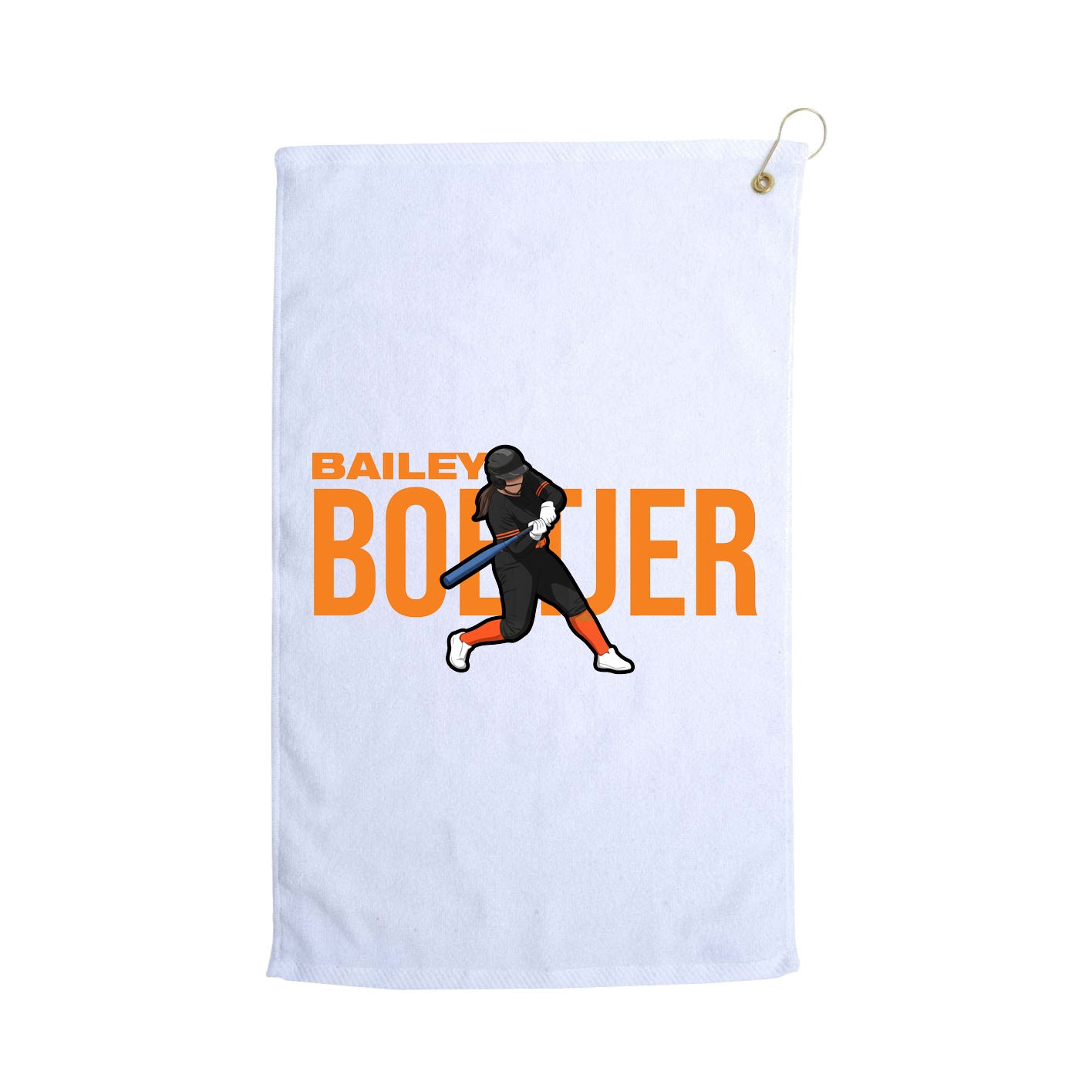 Golf Towel — Player Name in White