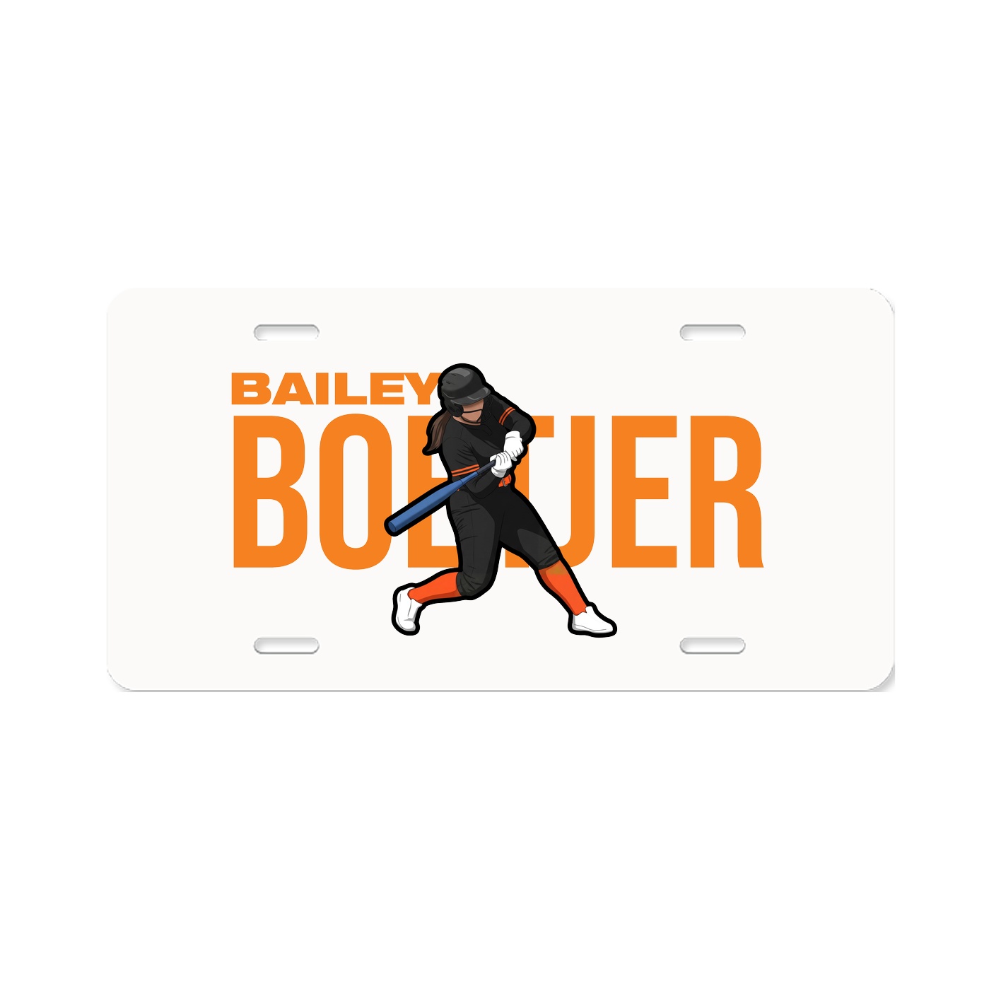 License Plate — Player Name in Classic