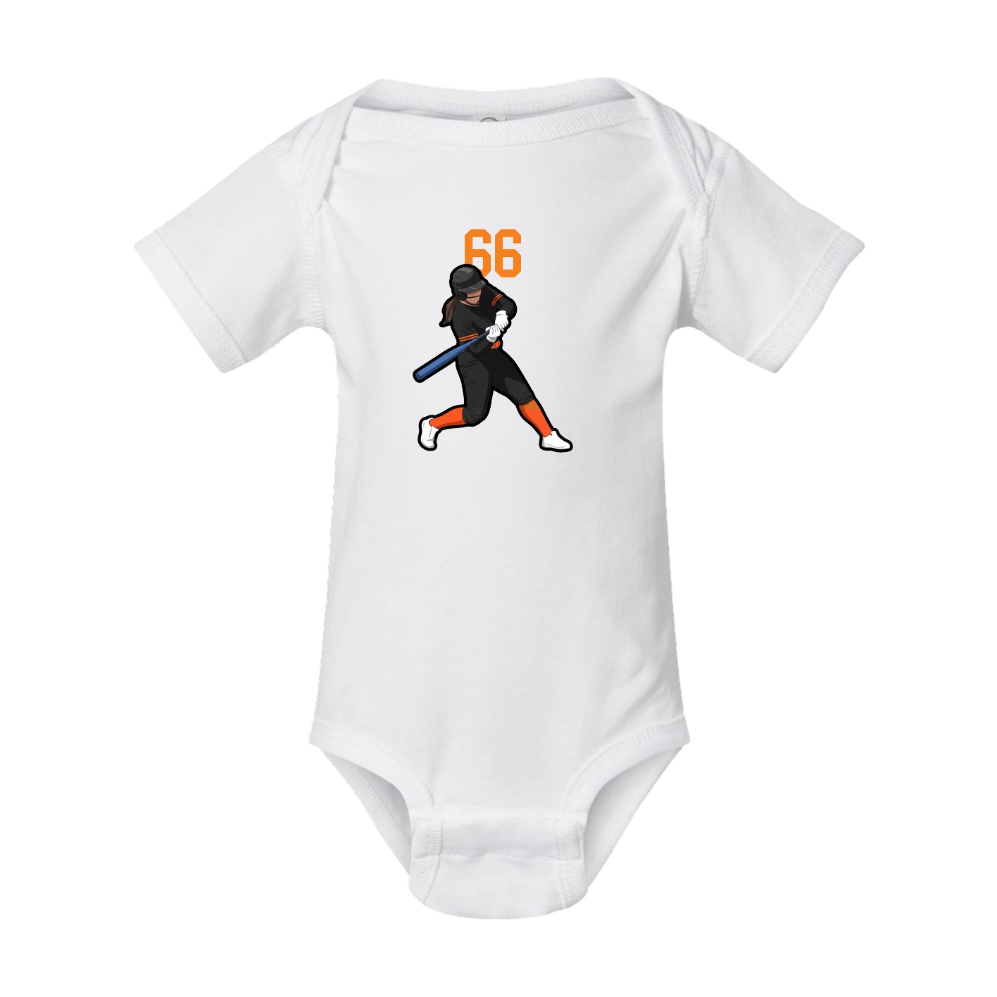 Baby Onesie — Number Top in White
