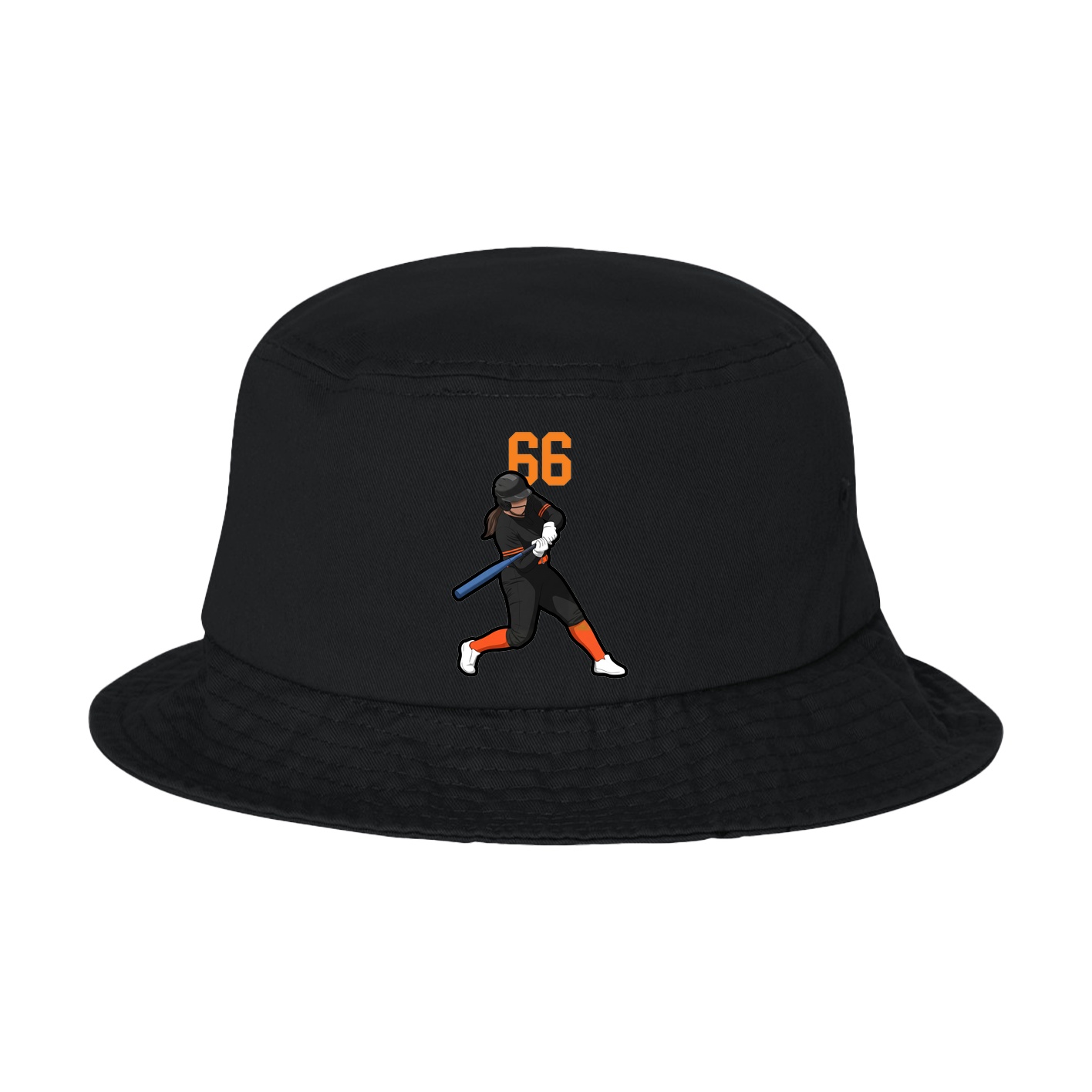 Bucket Cap — Number Top in Black
