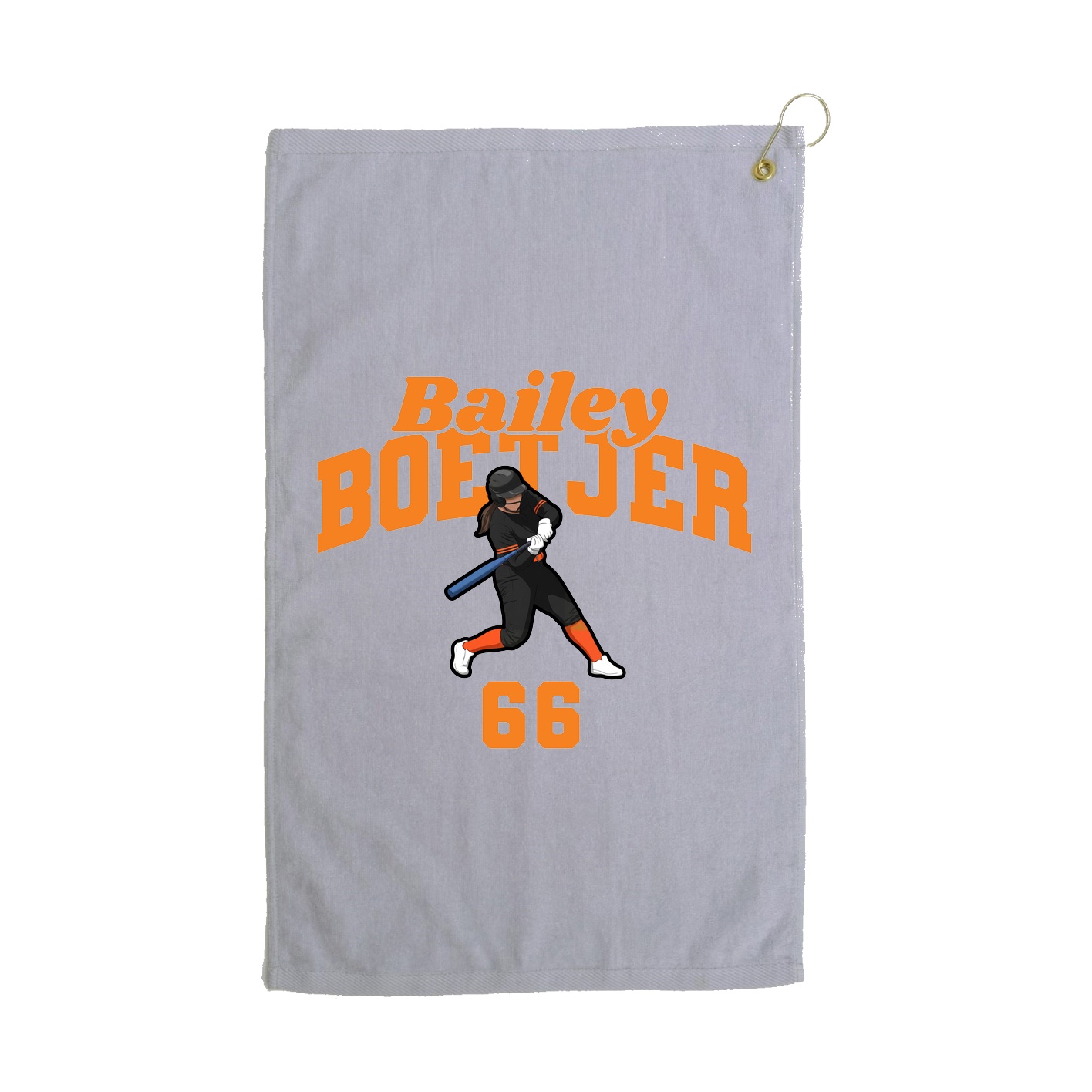 Golf Towel — Signature Arch in Grey