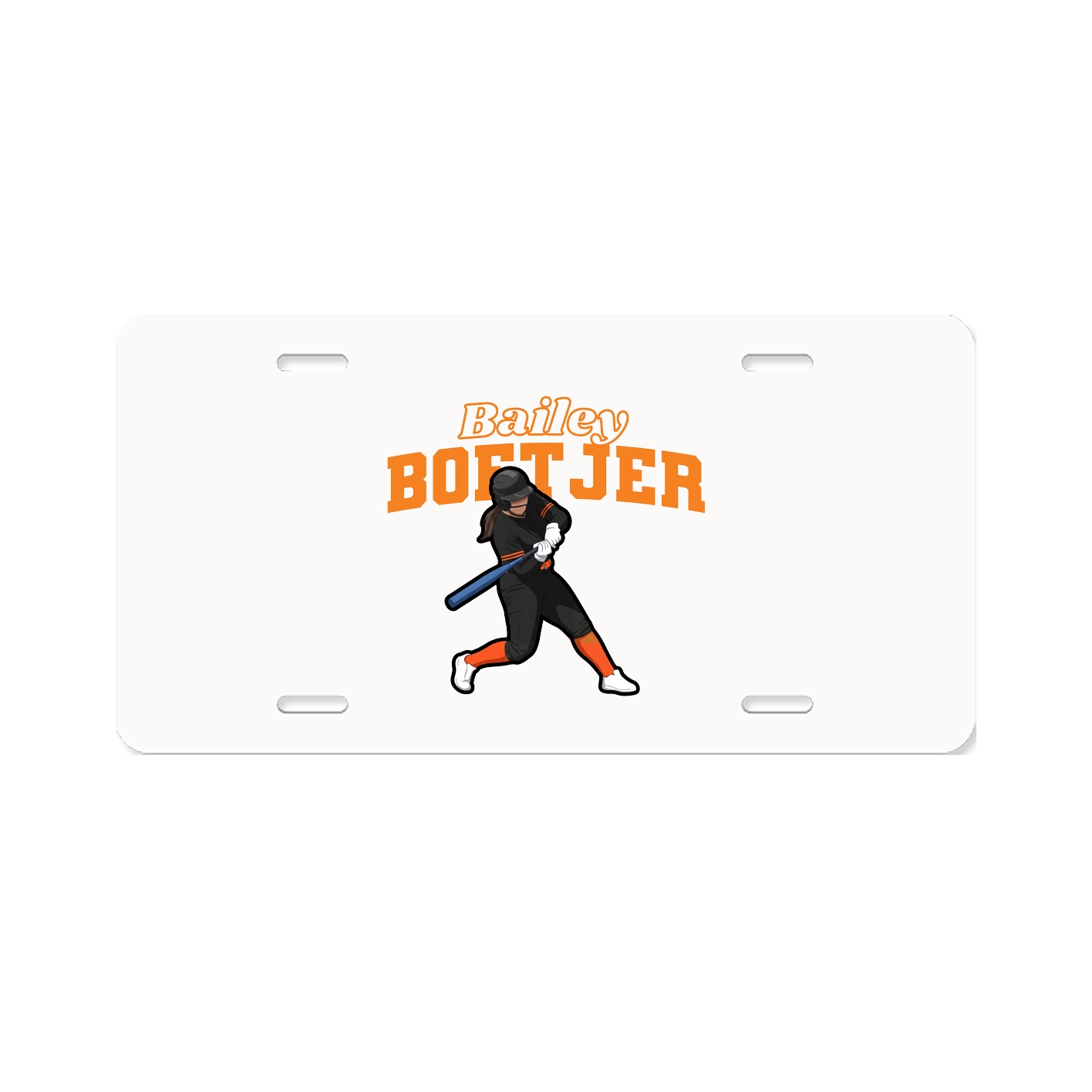 License Plate — Name Arch in Classic