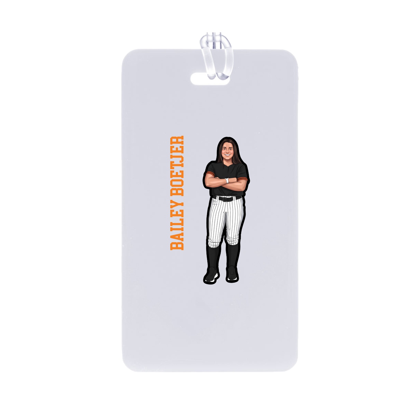 Bag Tag — Name Vertical in Classic