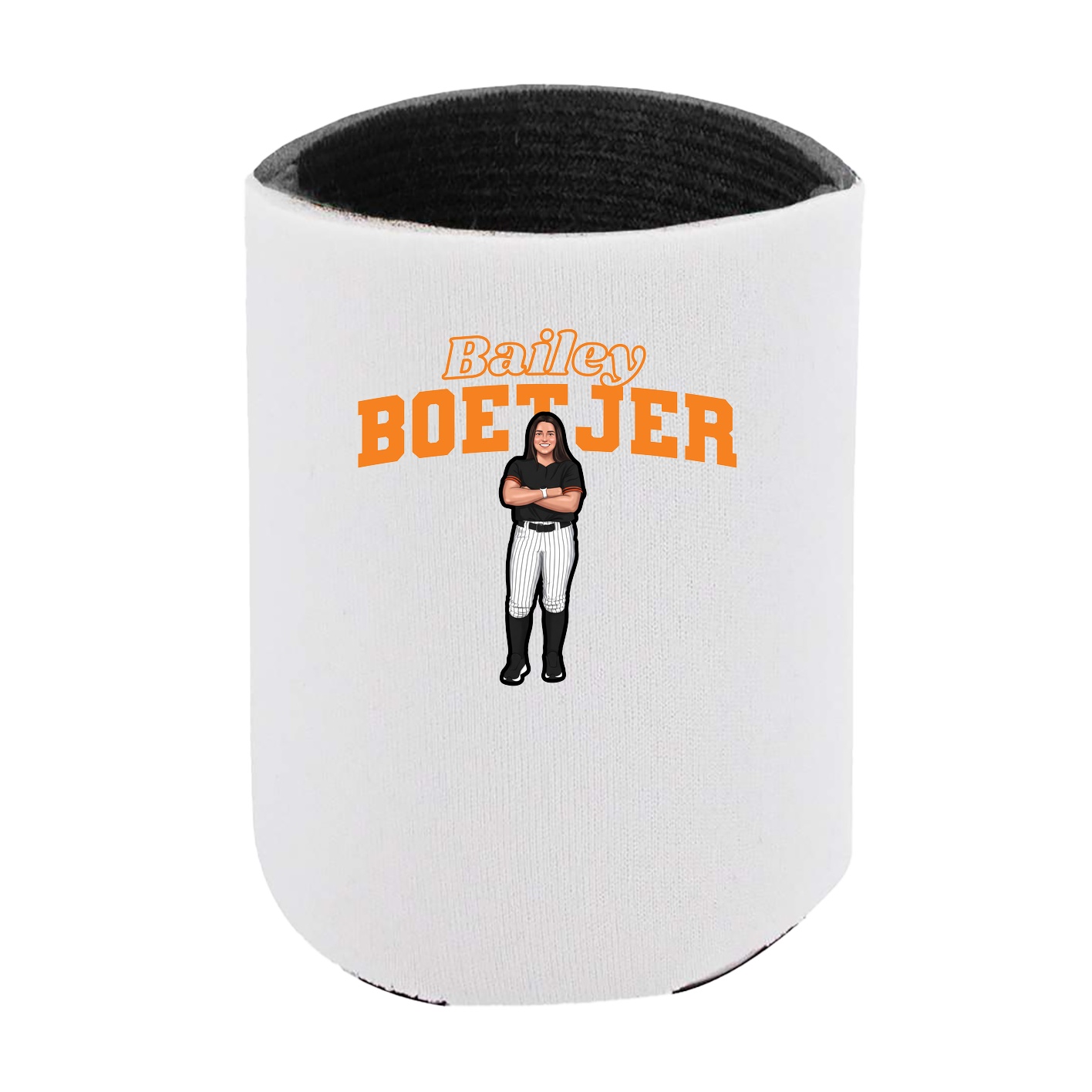 Can Holder — Name Arch in White