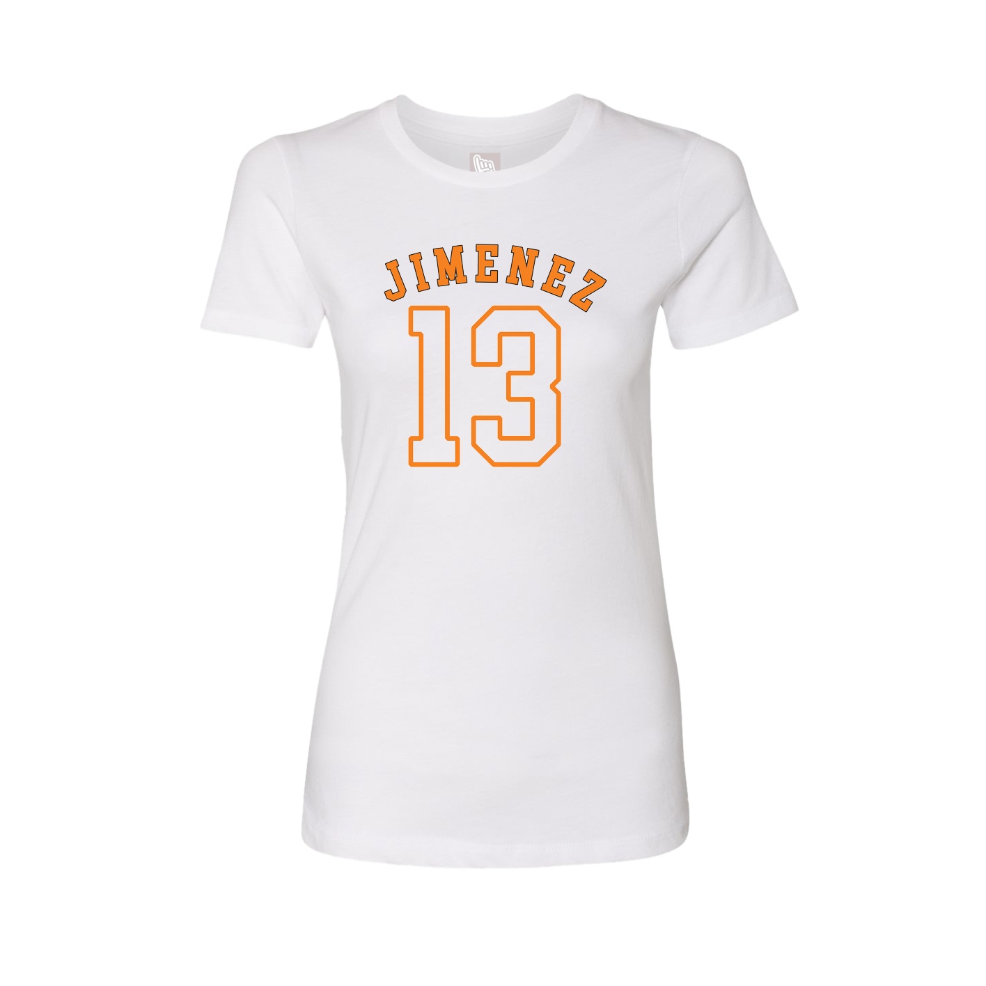 Fitted Women's Tee — Shirsey Arch in White