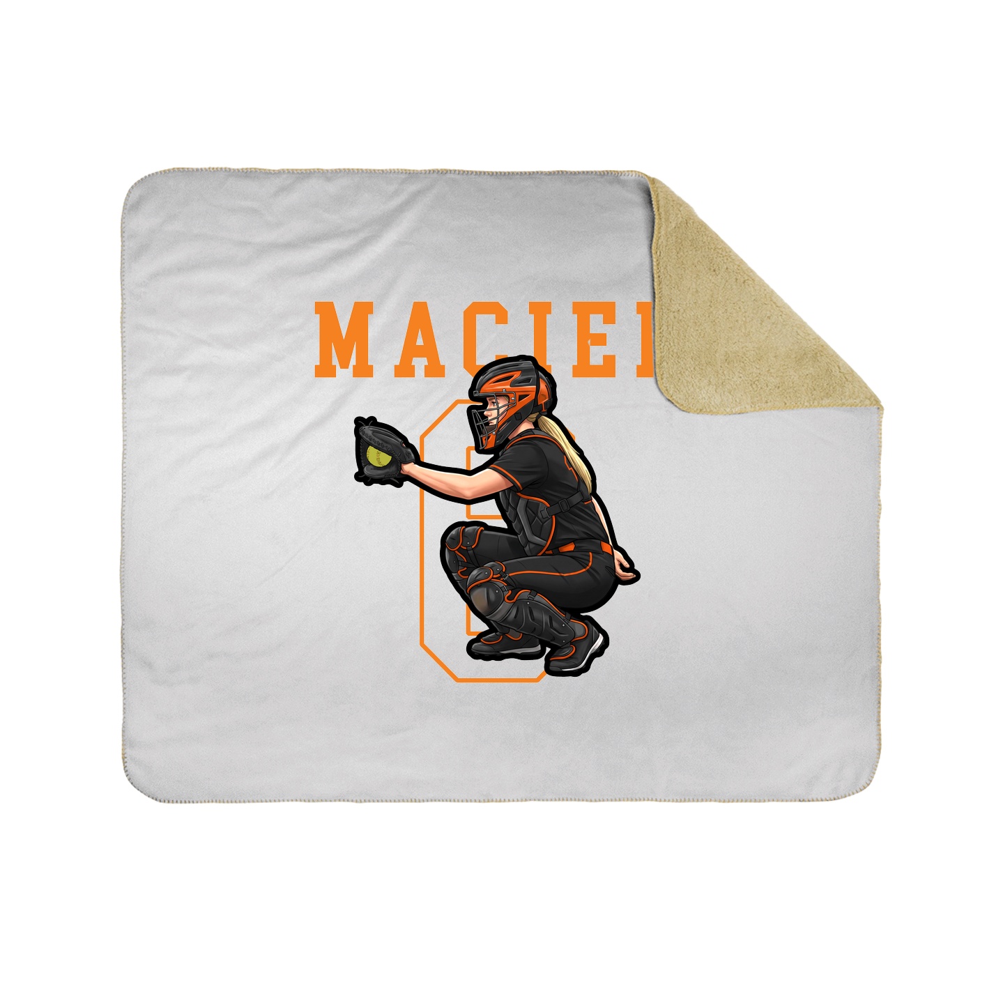 Throw Blanket — Shirsey in White