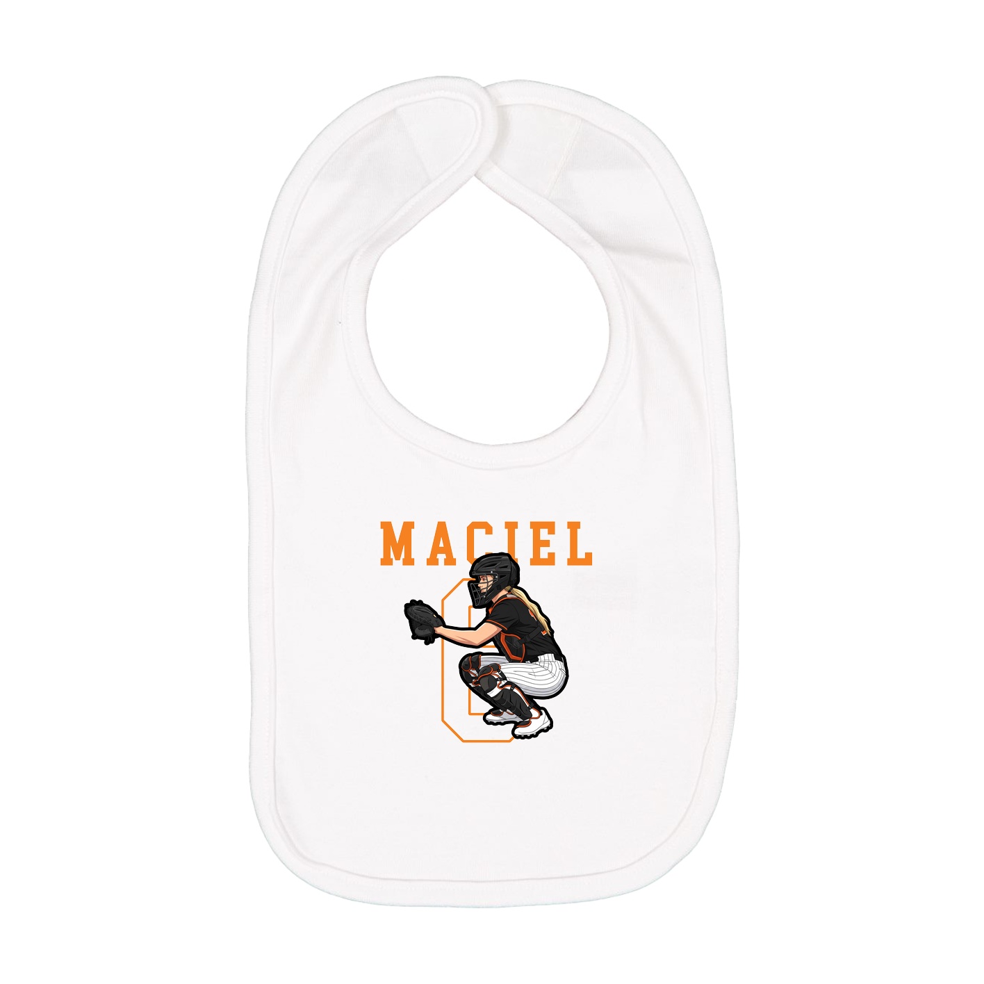 Infant Bib — Shirsey in White