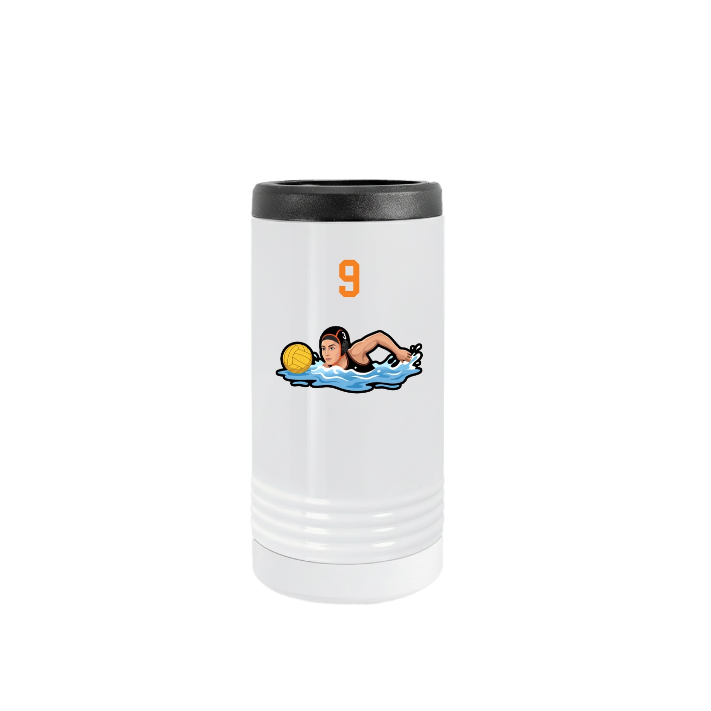 Slim Beverage Holder — Number Top in White