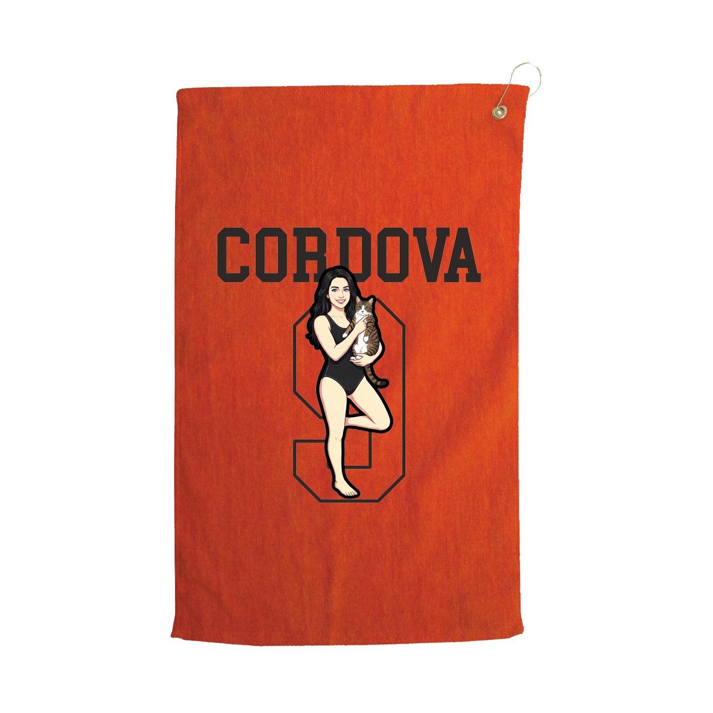 Golf Towel — Shirsey in Orange