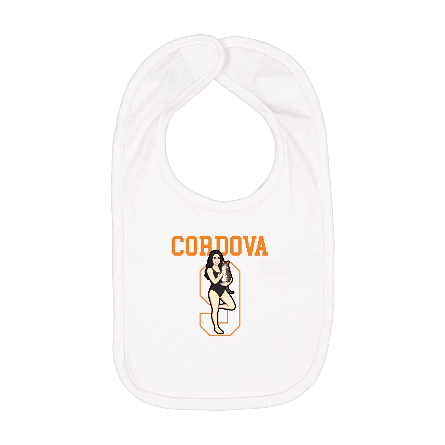 Infant Bib — Shirsey in White
