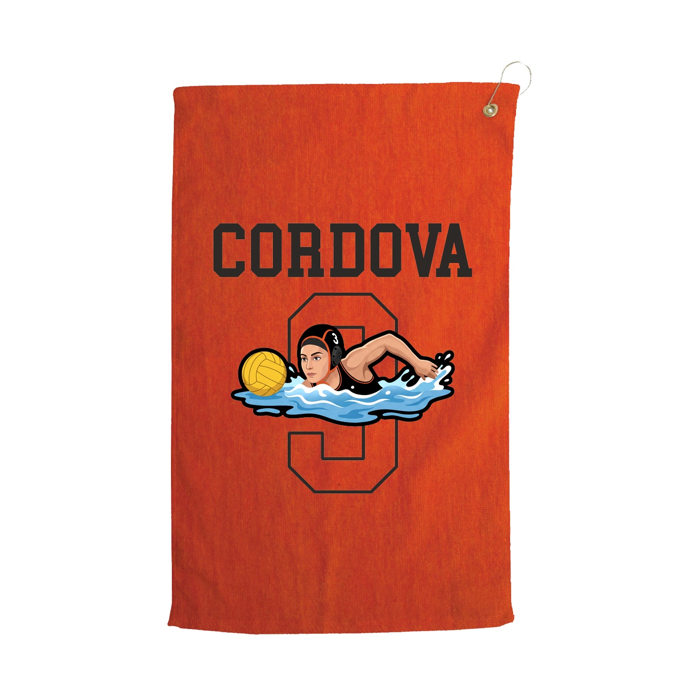 Golf Towel — Shirsey in Orange