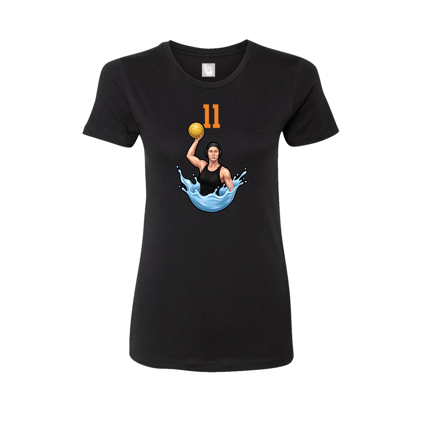 Womens Tee — Number Top in Black