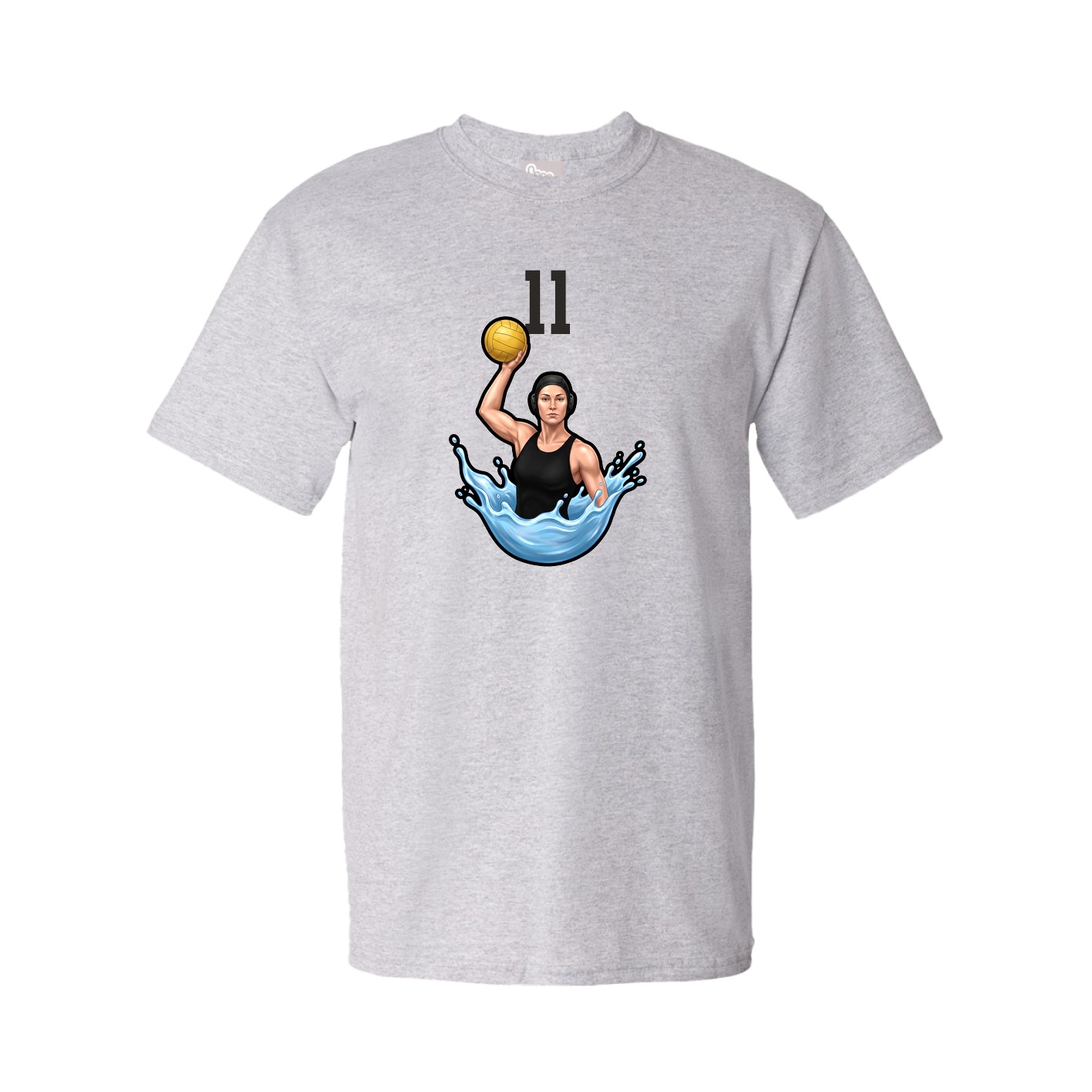 Youth Tee — Number Top in Grey