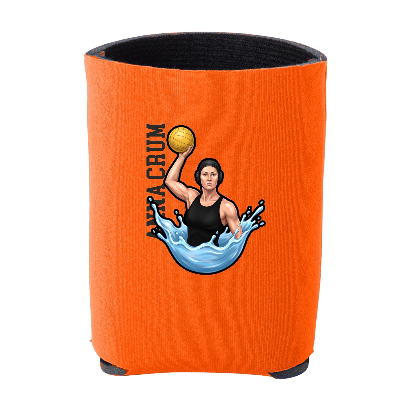 Can Holder — Name Vertical in Orange