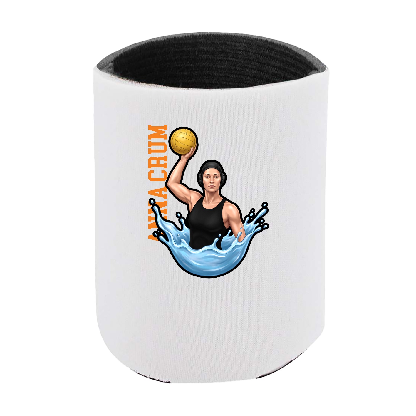 Can Holder — Name Vertical in White